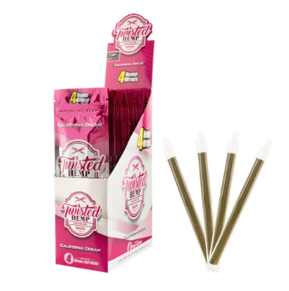Twisted Hemp Wraps: California Dream - 4 Wraps Per Pack - Biohazard -  - $2 - Paraphernalia