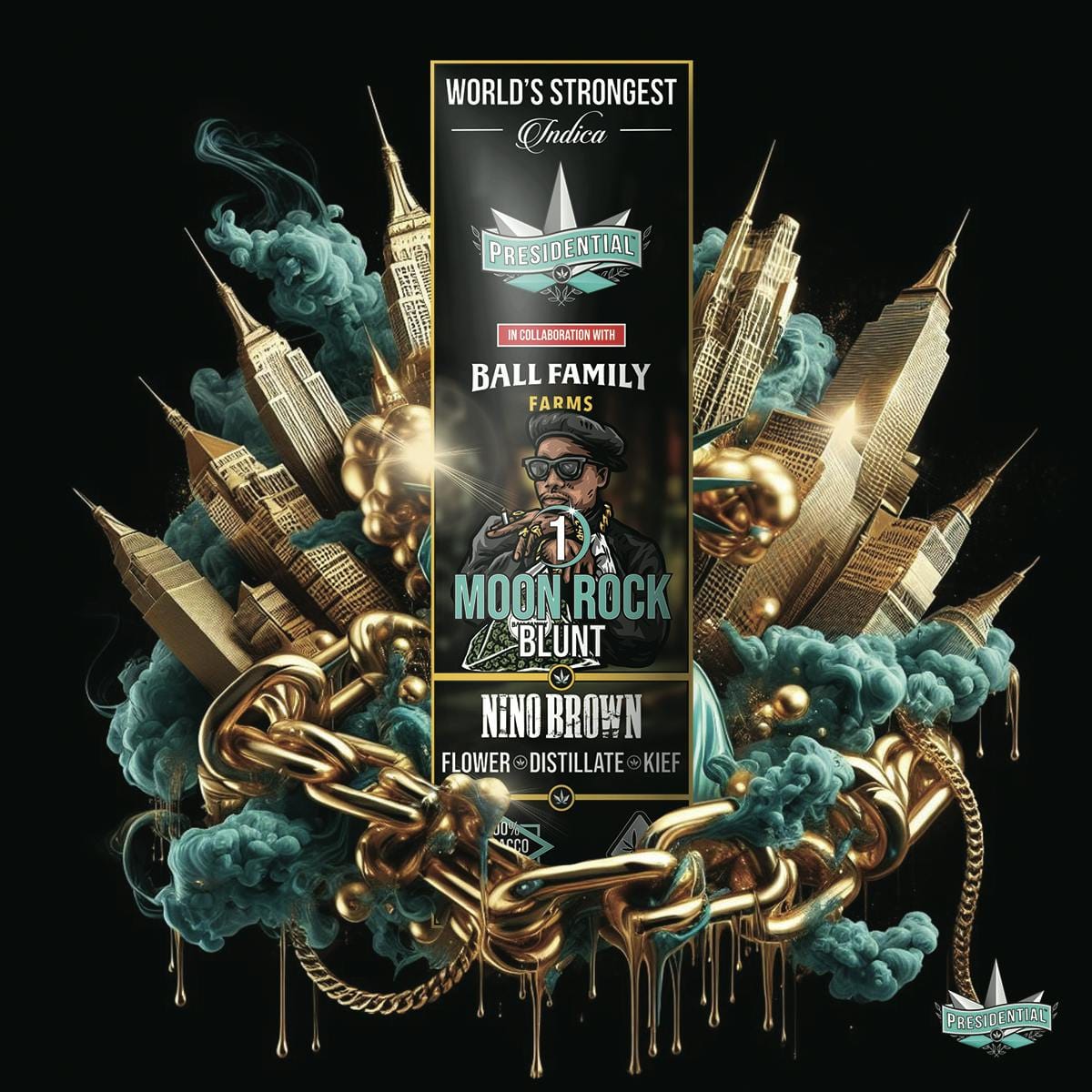 NINO BROWN BLUNT 1.5G - PRESIDENTIAL -  - $19.25 - Pre-Rolls