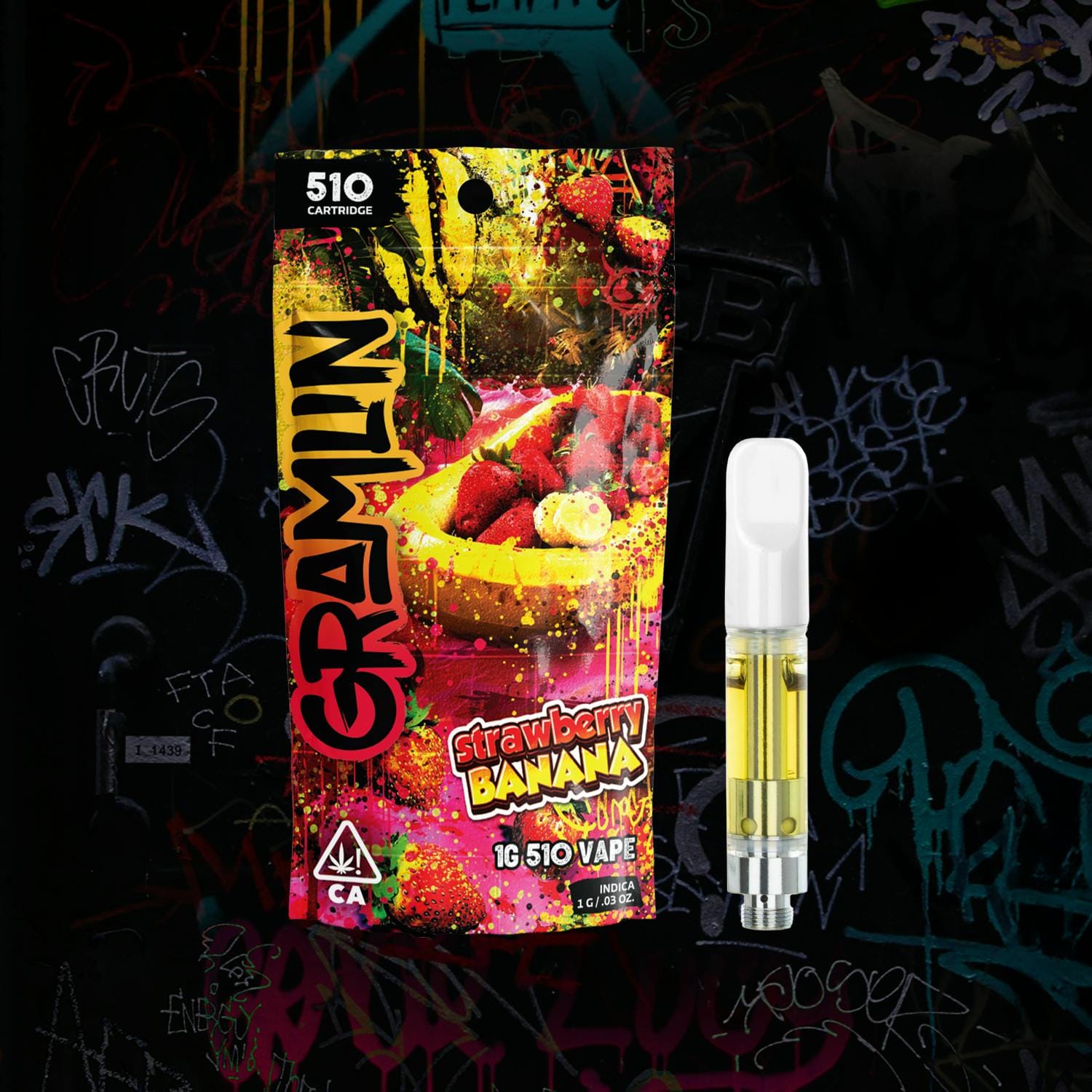 Gramlin | Strawberry Banana 510 Cartridge - 1g - Gramlin -  - $25 - Cartridges / Pens