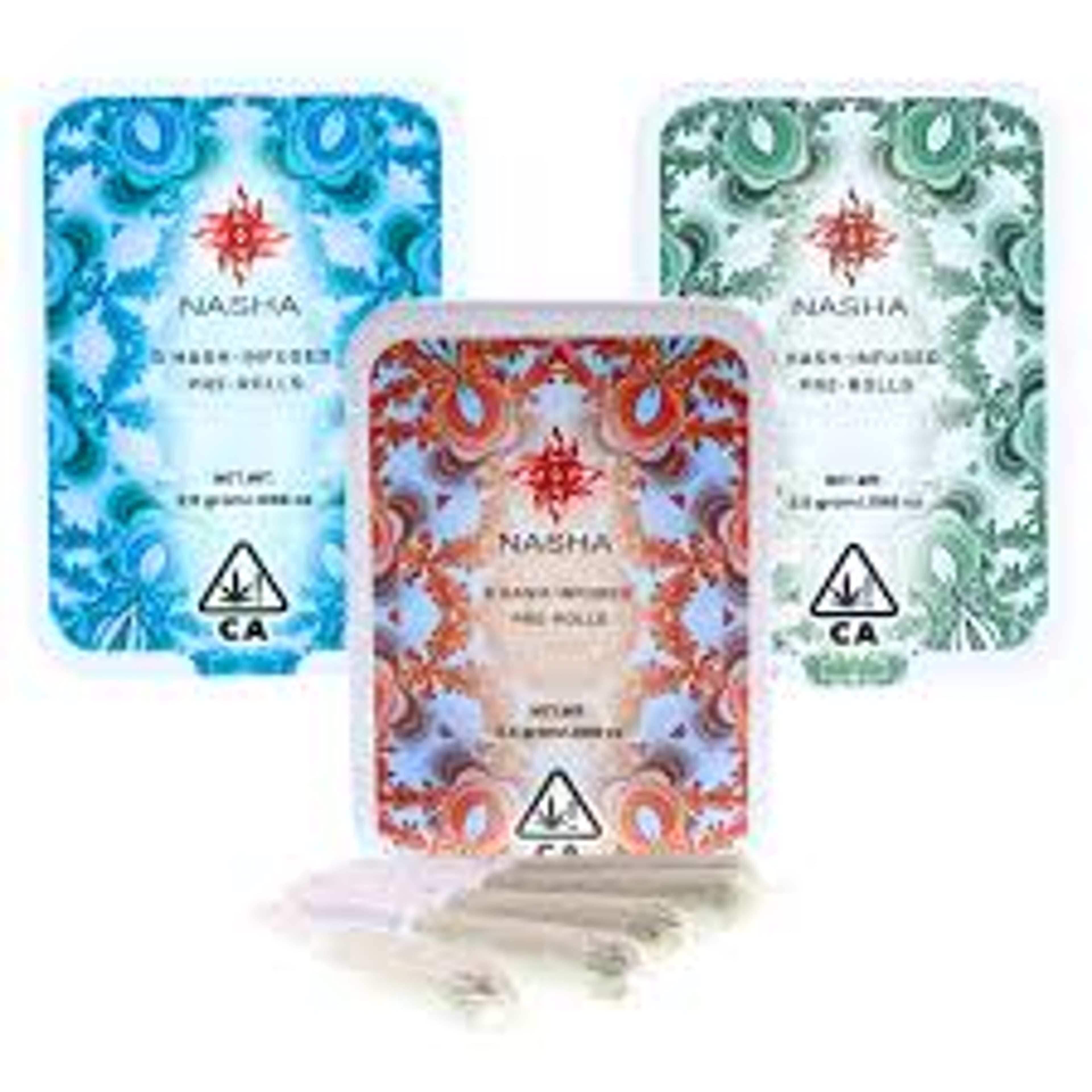 Hash Infused 5pk - Nasha - Hella NTZ x Nectarine Jelly (S) - $38 - Pre-Rolls