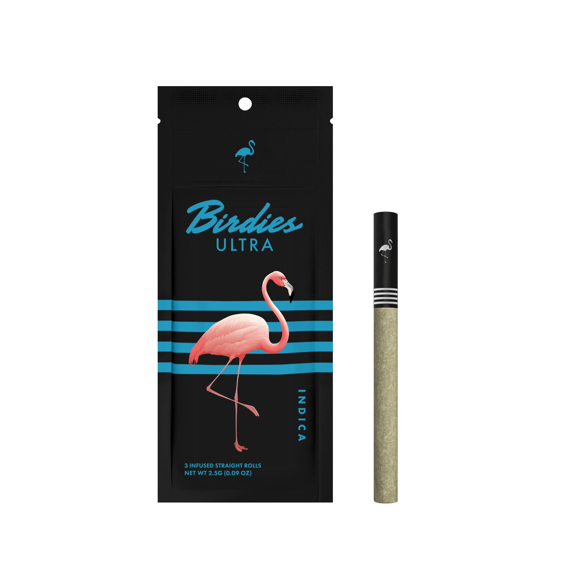 Infused Pre-roll - Ultra Indica 3pk - Birdies - 3pk - $20 - Pre-Roll