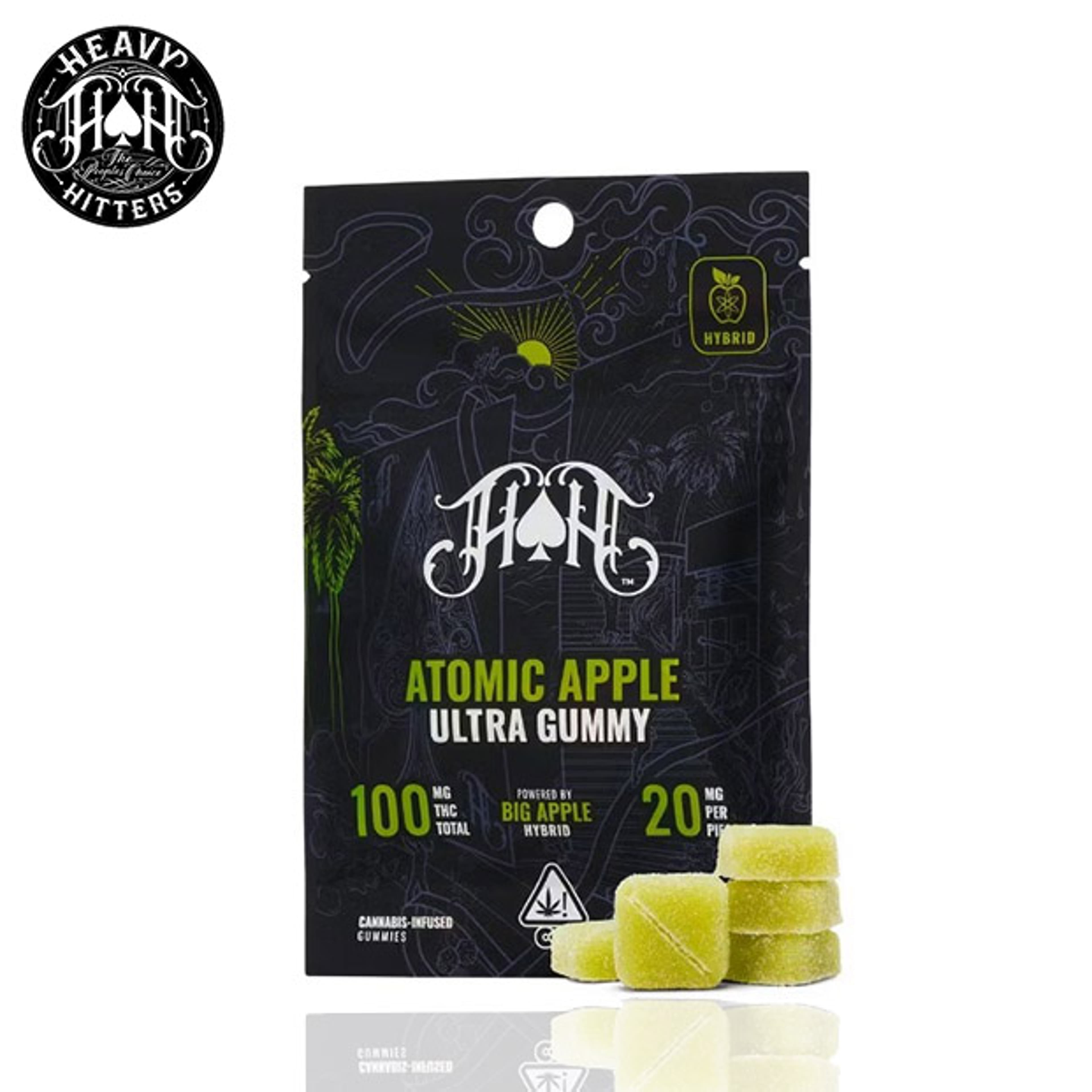 Heavy Hitters - Atomic Apple Gummies - 100mg - Heavy Hitters - - $16.99 - Edibles