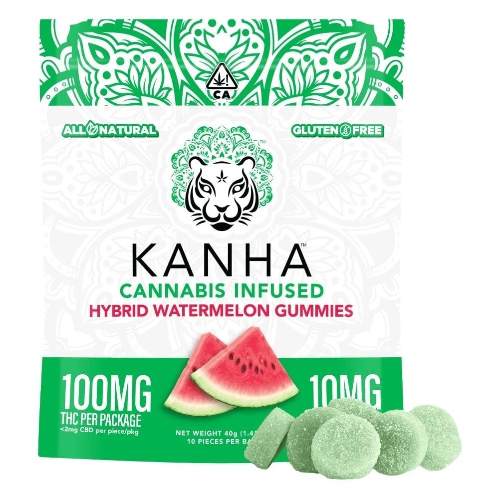 Watermelon Classic - 100mg Gummies - Kanha - Watermelon 100mg (H) - $14 - Edibles