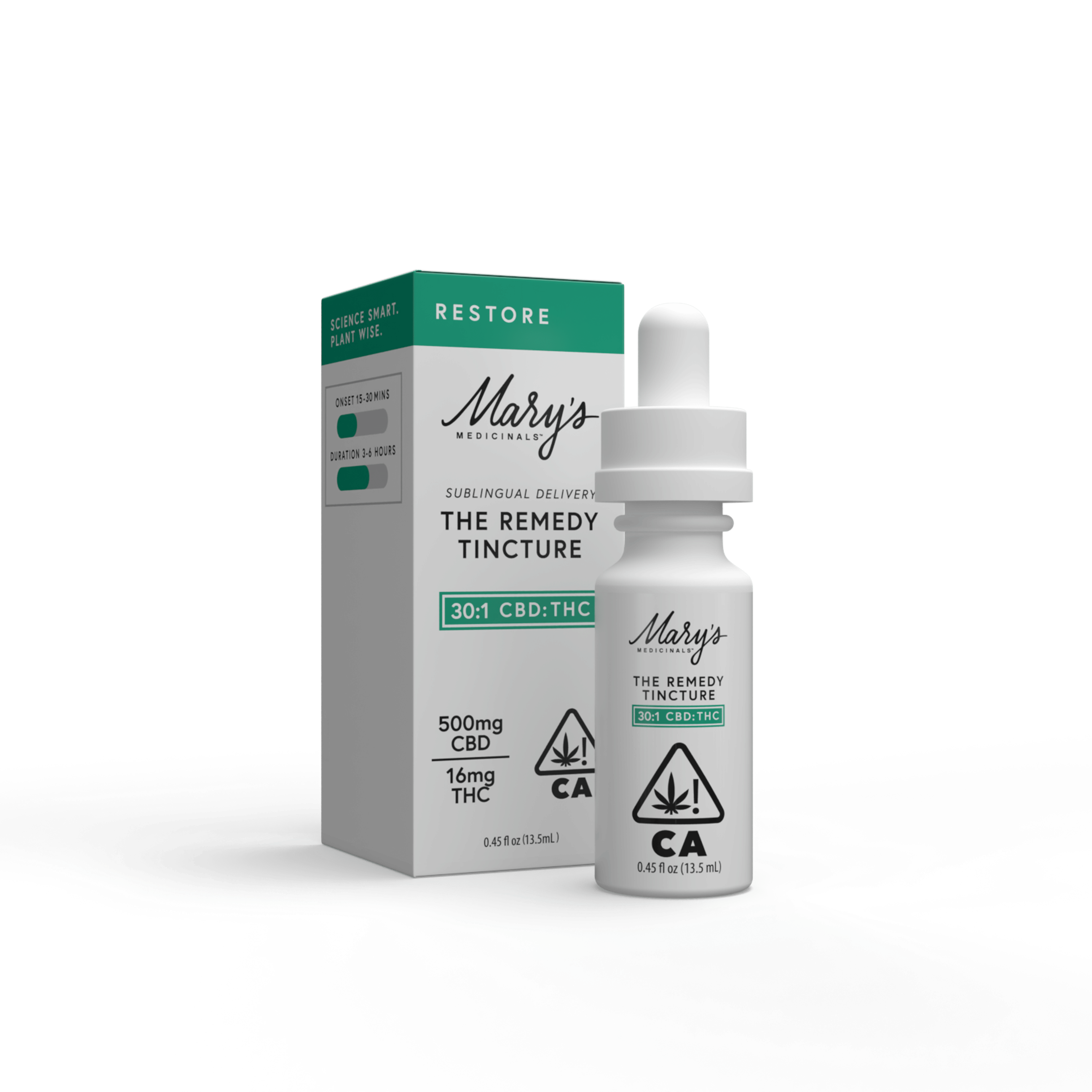 The Remedy - Restore 30:1 CBD/THC Tincture - Mary's Medicinals - Restore 30:1 - $38 - Tinctures