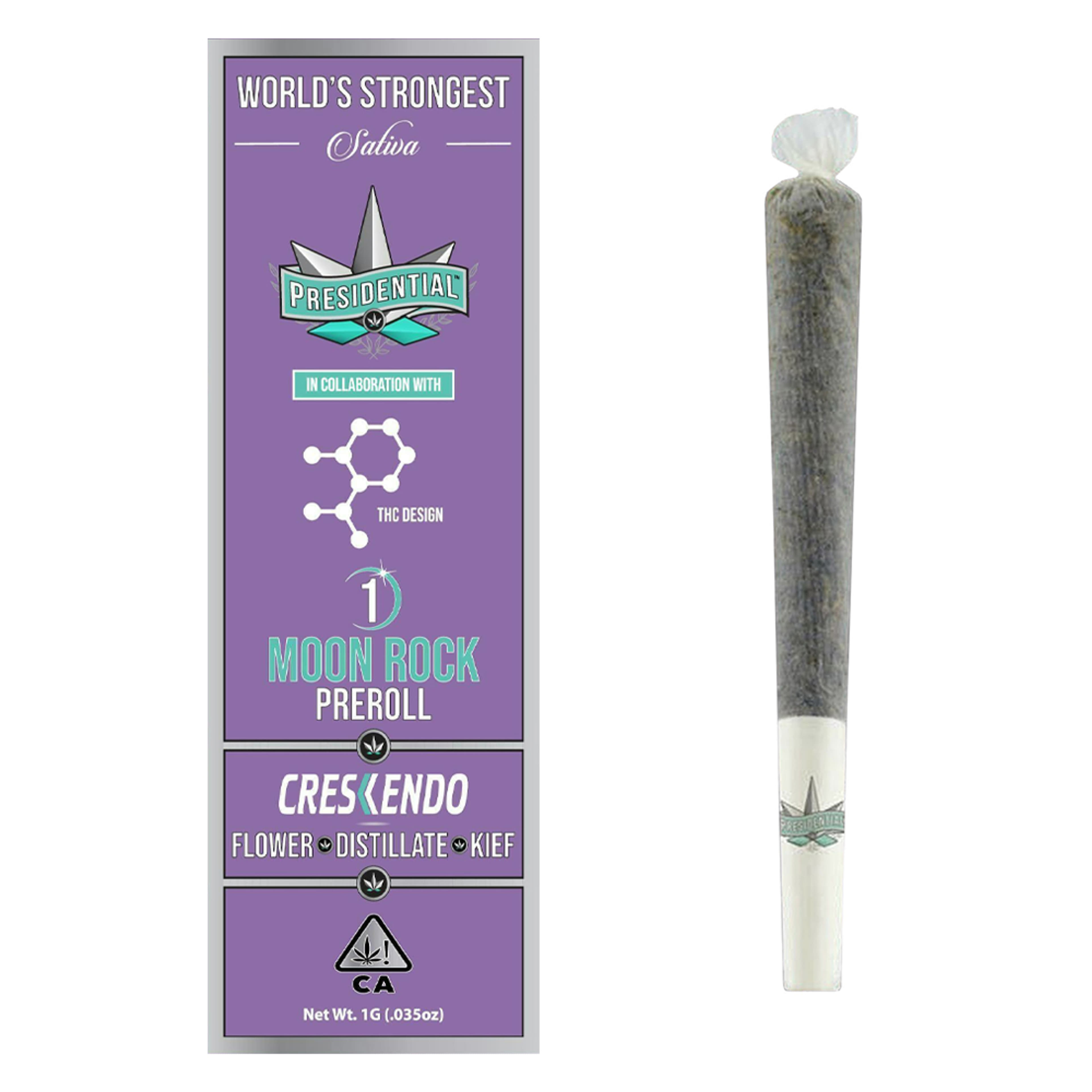Crescendo (S) Moon Rock Preroll - 1g - Presidential - Crescendo (S) - $11.90 - Pre-Rolls