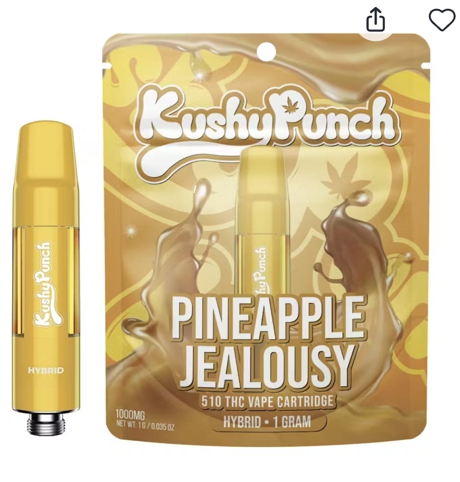 Kushy Punch Cartridge 1g Hybrid Pineapple Jealousy -  - $39.99 - Vape
