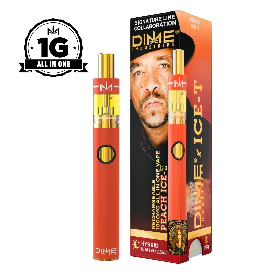 Peach Ice-T 1000mg All in One Vape Device | Ice-T Collaboration - Dime Industries -  - $32.41 - Vapes