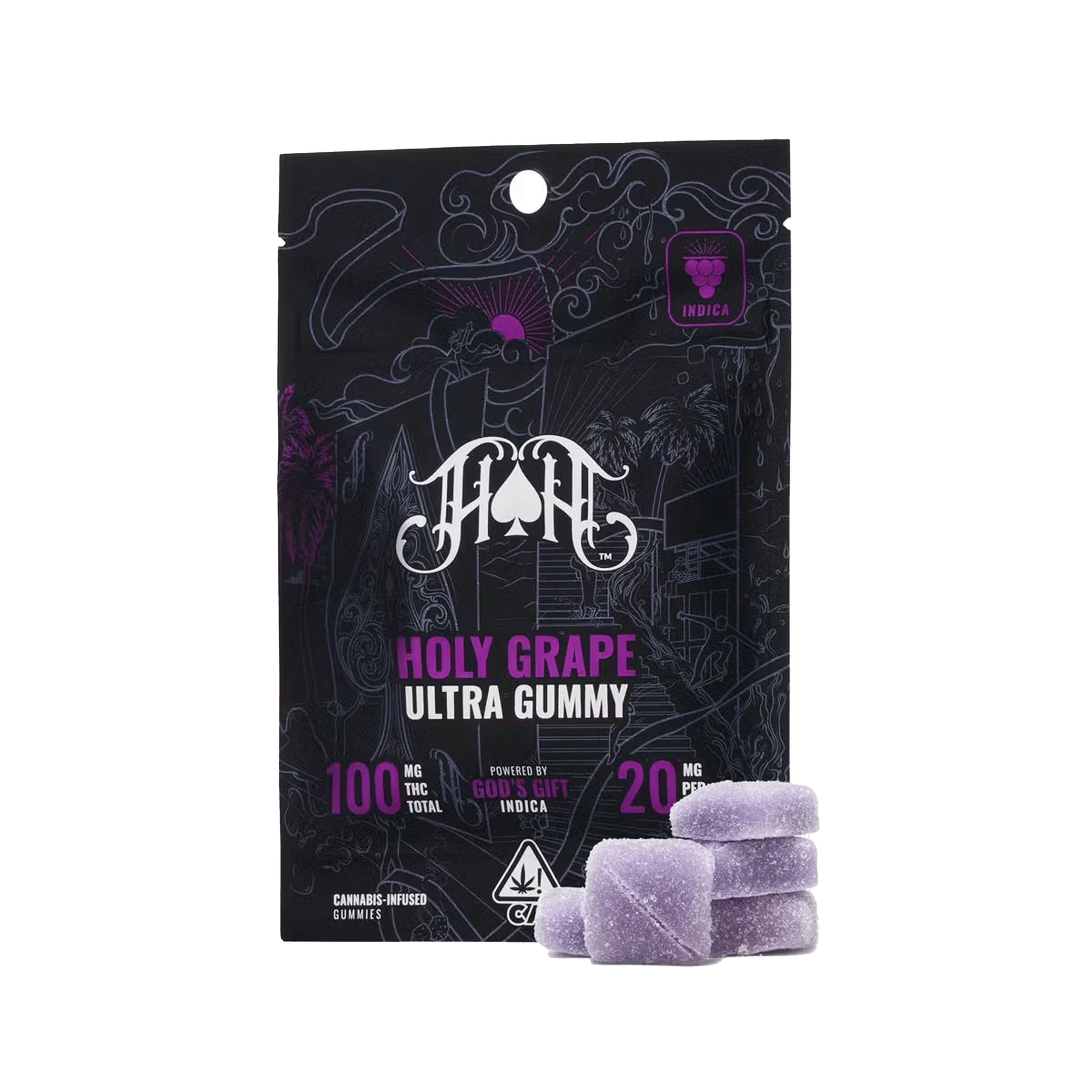 Holy Grape - Ultra Pure Gummies - Heavy Hitters - 5 Gummies - $19.99 - Edibles