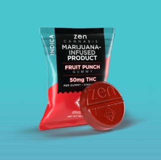 100mg Indica Fruit Punch Gummies