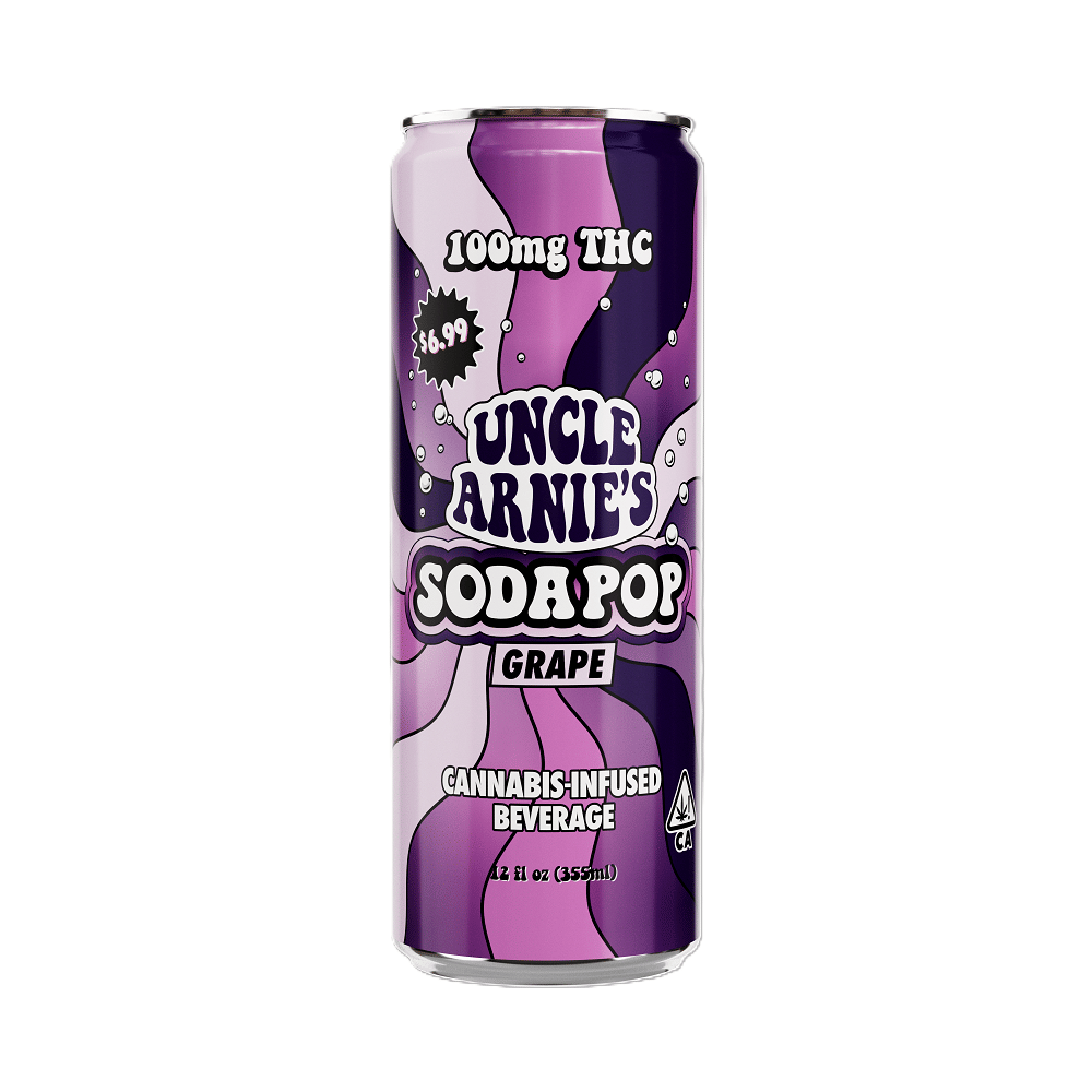 Grape Soda 12oz-100mg - Uncle Arnie's -  - $7.50 - Edibles