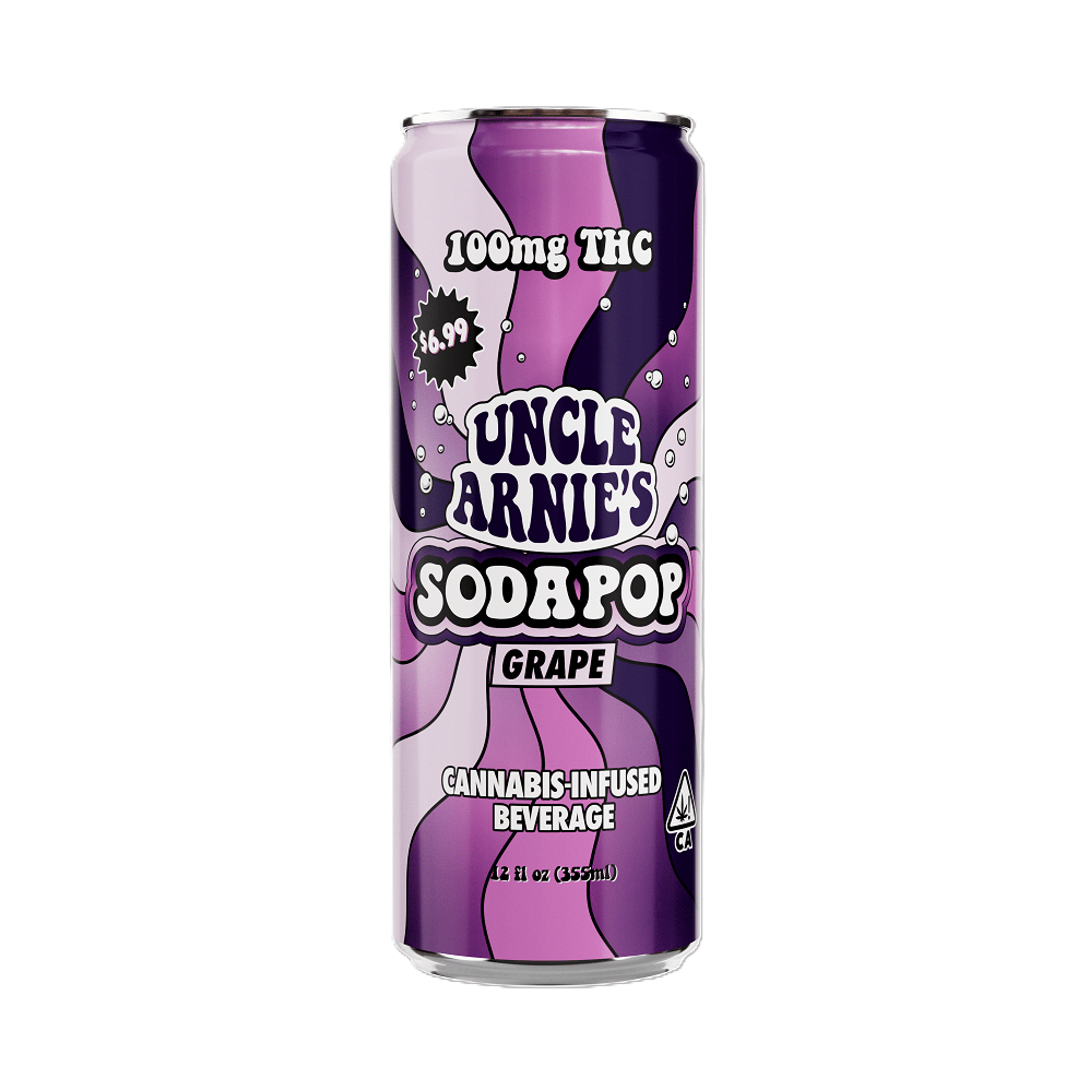 Grape Soda 12oz-100mg - Uncle Arnie's - - $7.50 - Edibles