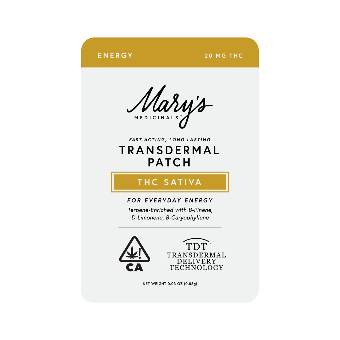Energy Transdermal Patch - Mary's Medicinals - Energy - $12 - Topicals
