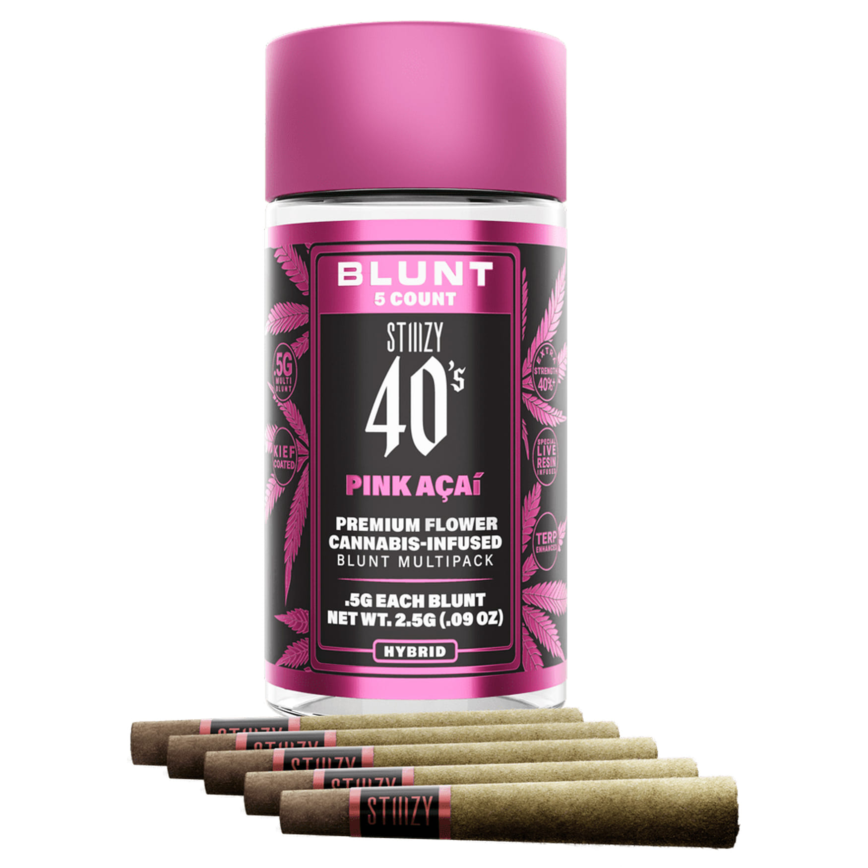 Pink Acai Infused Mini Blunts - 5pk *B2G1 EVERYDAY* - Stiiizy - Pink Acai (H) 5pk - $28.60 - Pre-Rolls
