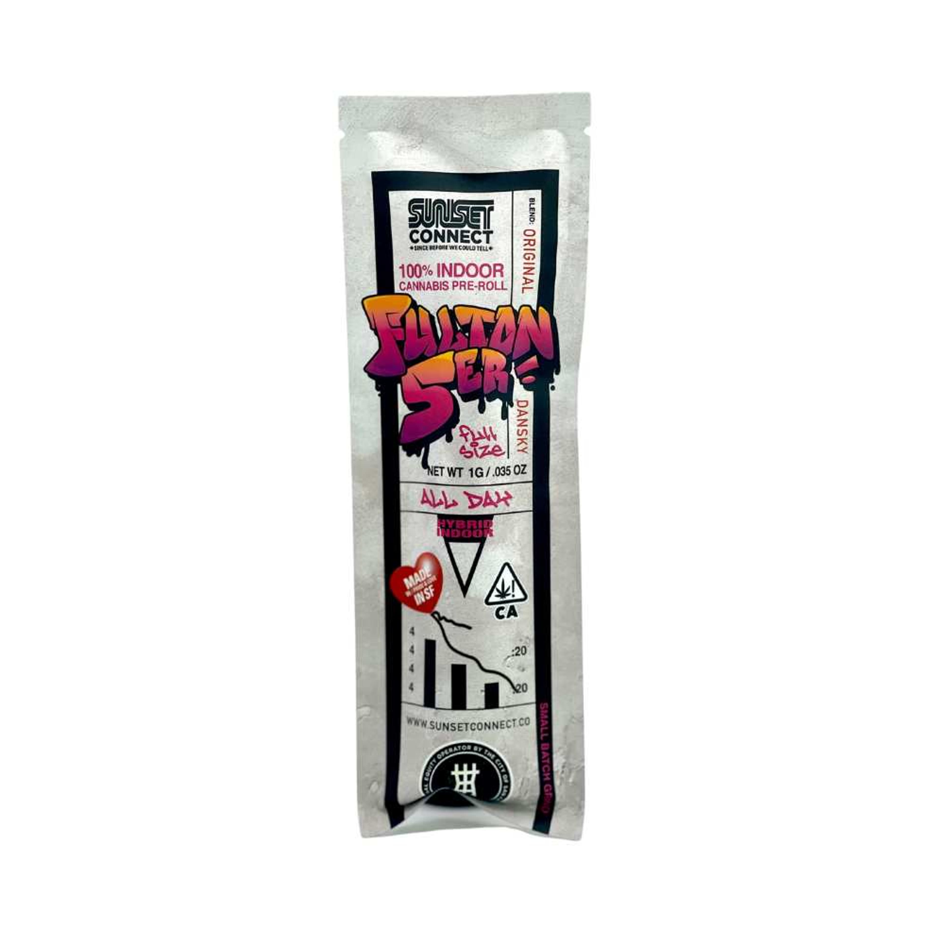 Original Danksy - 1g Preroll - Sunset Connect - 1g Hybrid Preroll - $5 - Pre-Rolls