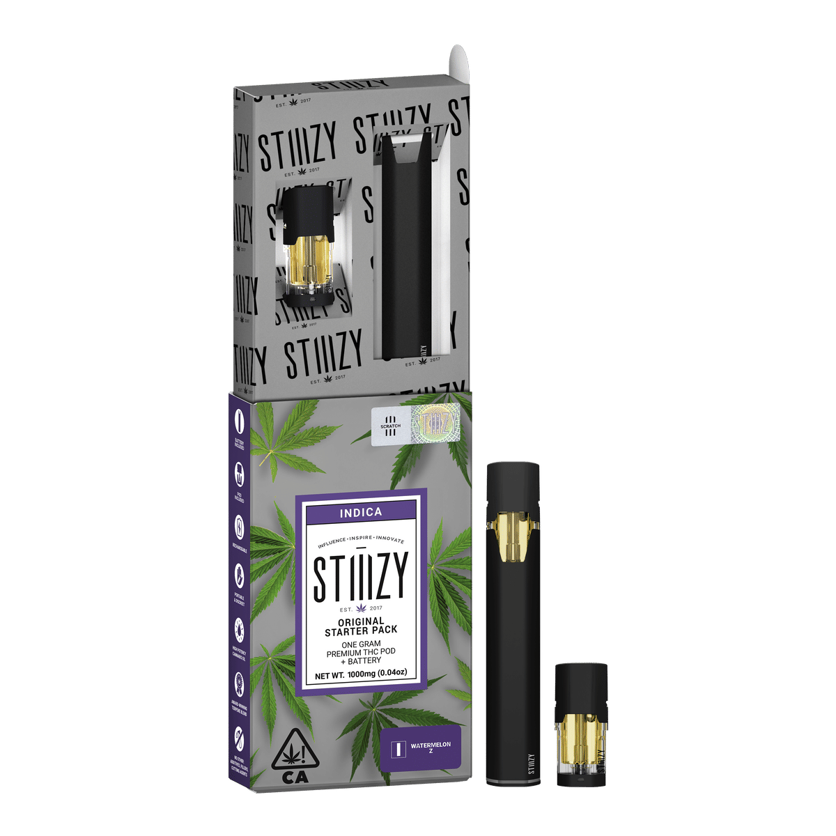 Watermelon Z - Starter Pack - STIIIZY - One Gram - $28.99 - Pods (STIIIZY + PlugPlay + PAX + Left Coast)
