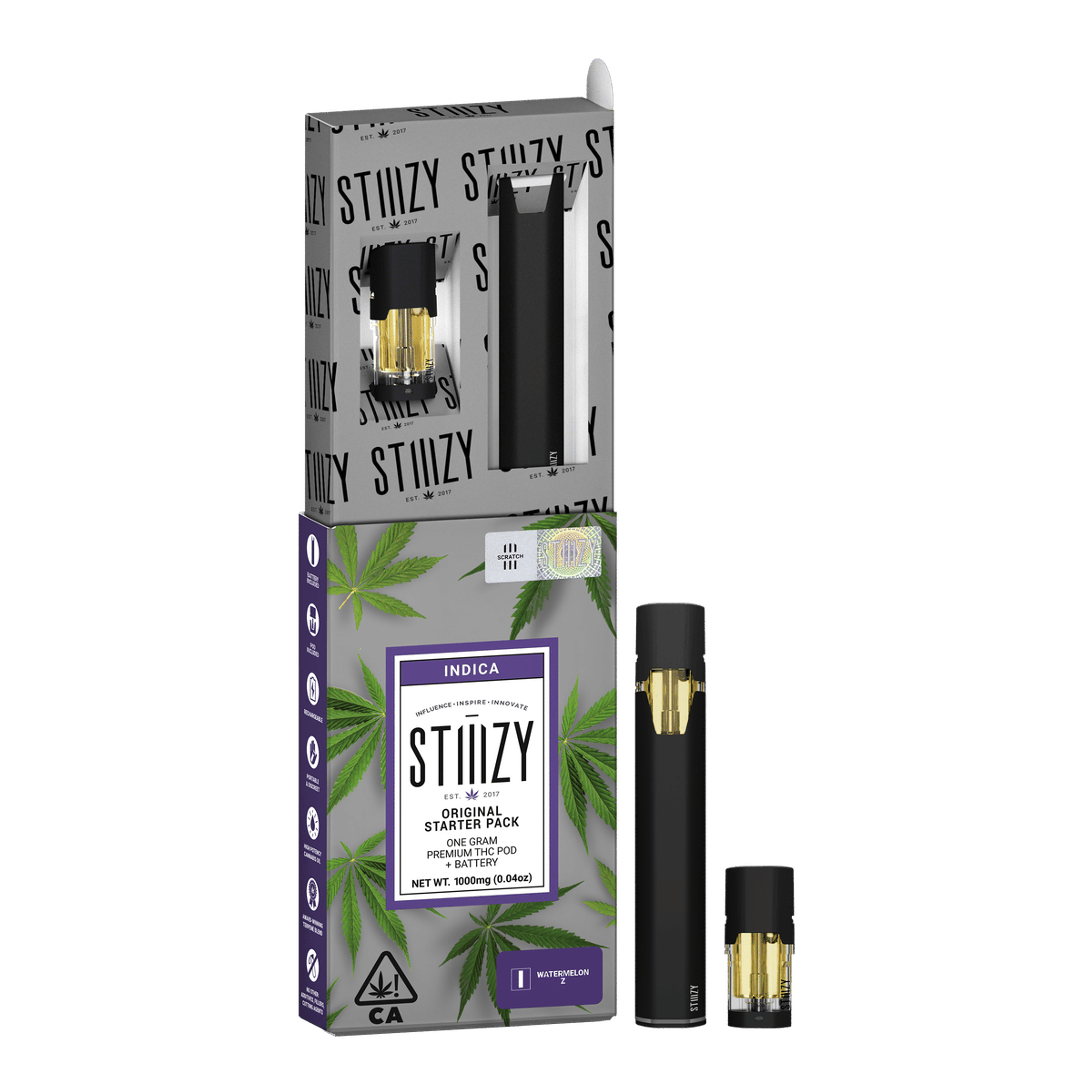 Watermelon Z - Starter Pack - STIIIZY - One Gram - $28.99 - Pods (STIIIZY + PlugPlay + PAX + Left Coast)