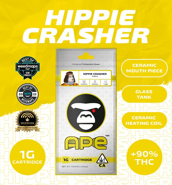 HIPPIE CRASHER — Sauce Cart 1000 mg.