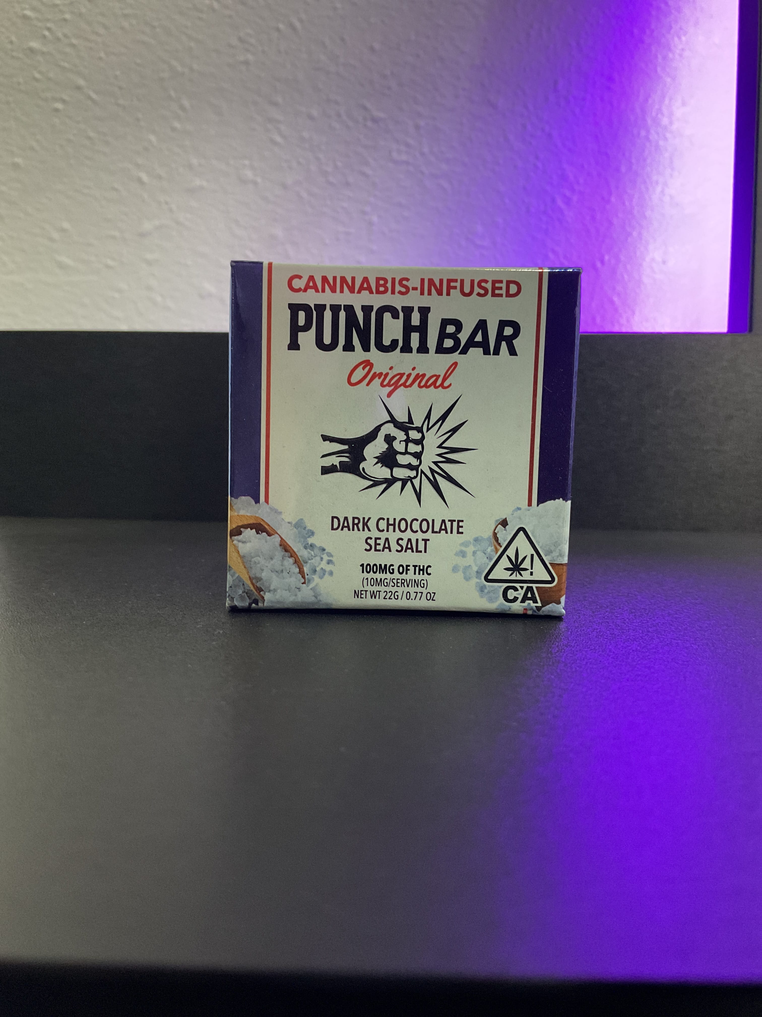 Punch Edibles - 100mg PunchBar - Sea Salt Dark Chocolate - Punch Edibles & Extracts - PunchBar - Sea Salt Dark Chocolate - $11 - Edibles