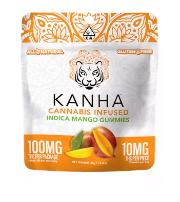 Mango Classic - 100mg Gummies - Kanha - Mango 100mg (I) - $14 - Edibles