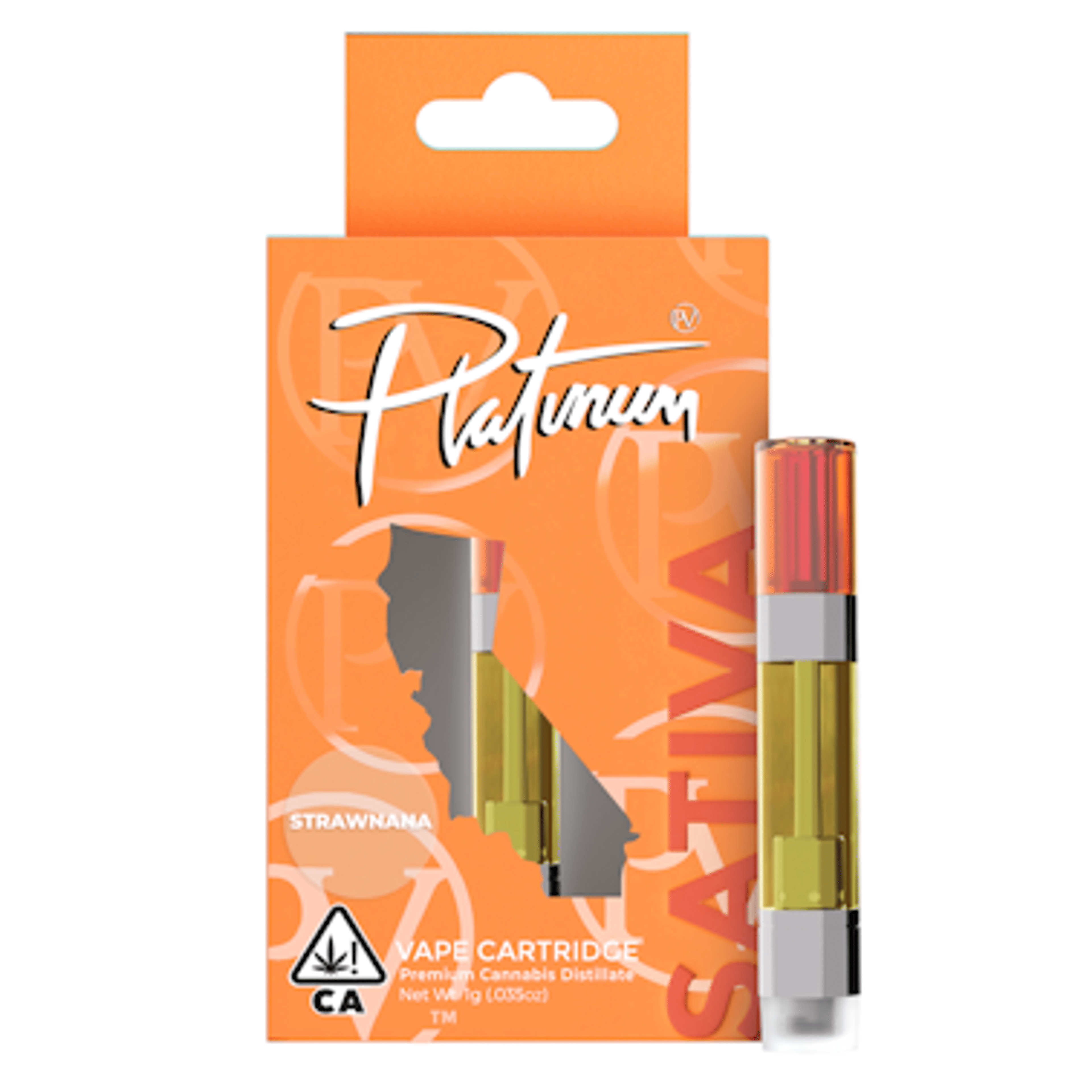 Platinum Vape: Strawnana 1g Cartridge - Platinum Vape - - $25 - Standard Cartridges