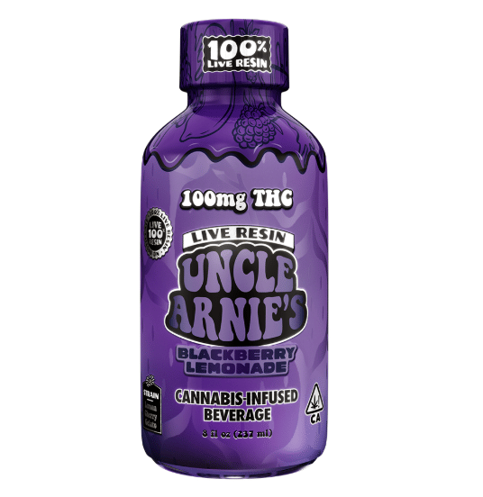 Uncle Arnies: 100% LIVE RESIN Blackberry Lemonade (100mg) - Uncle Arnies -  - $15 - Infused Beverages