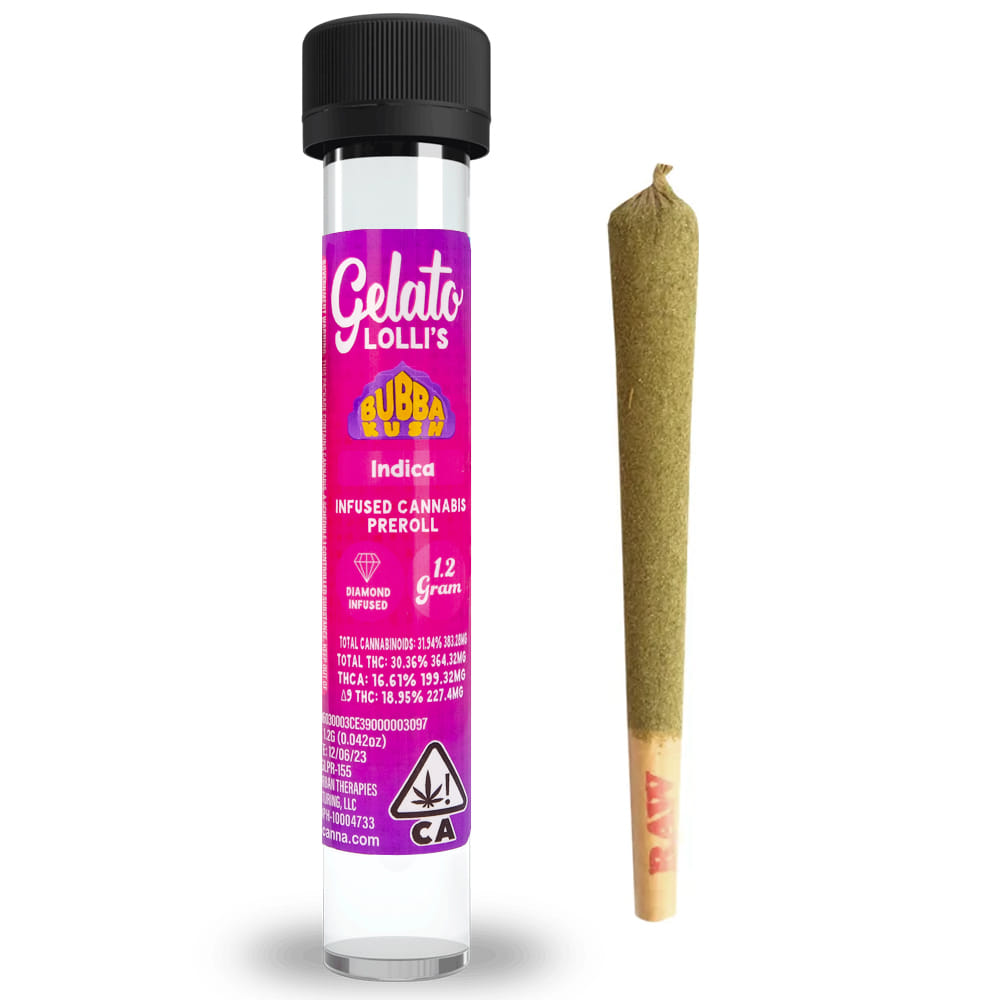 Bubba Kush (I) 1.2g Infused Preroll *B2G1 EVERYDAY* - Gelato Canna Co. - Bubba Kush (I) - $14 - Pre-Rolls