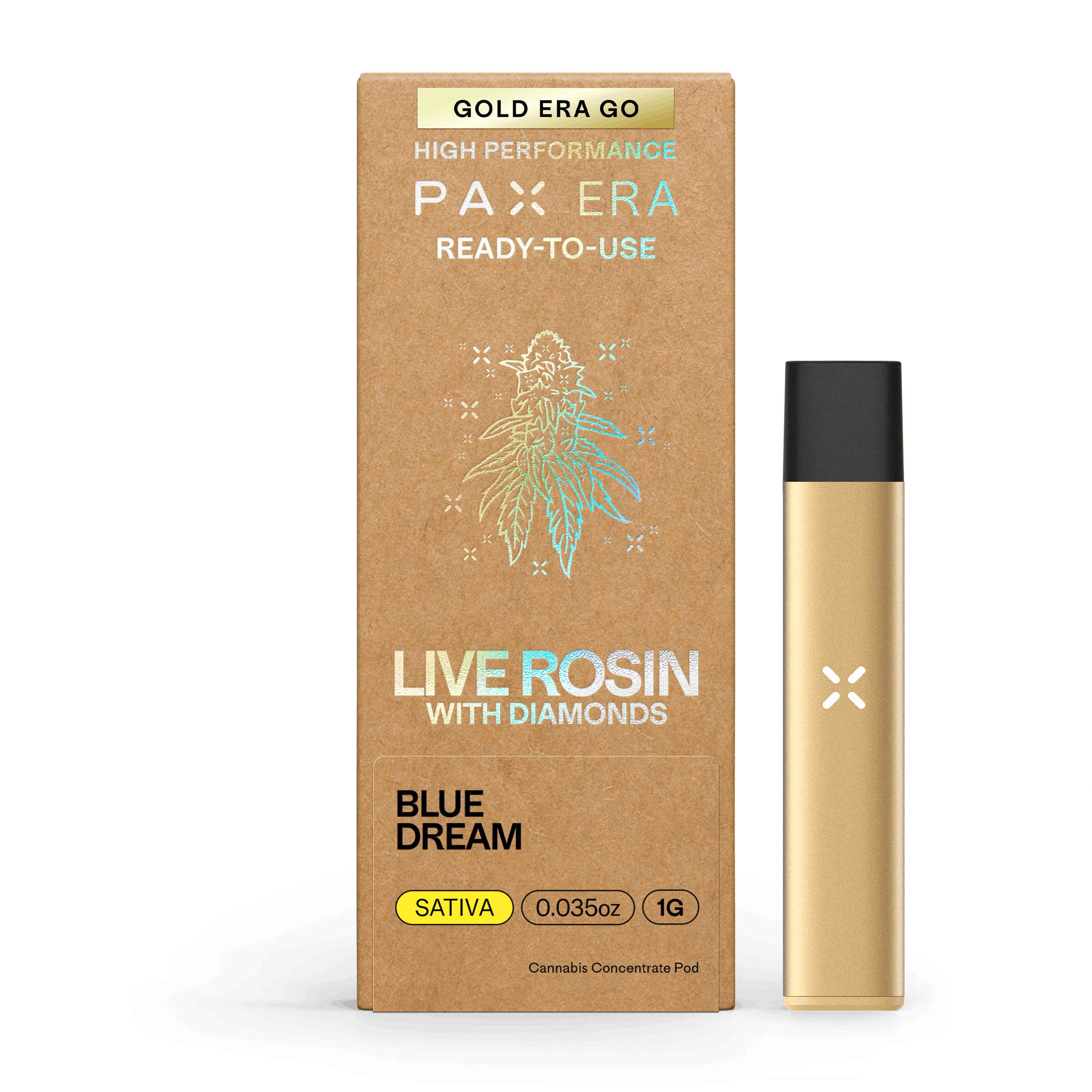 Ready to Use - Live Rosin with Diamonds Blue Dream 1g - PAX -  - $50 - Vape Pens