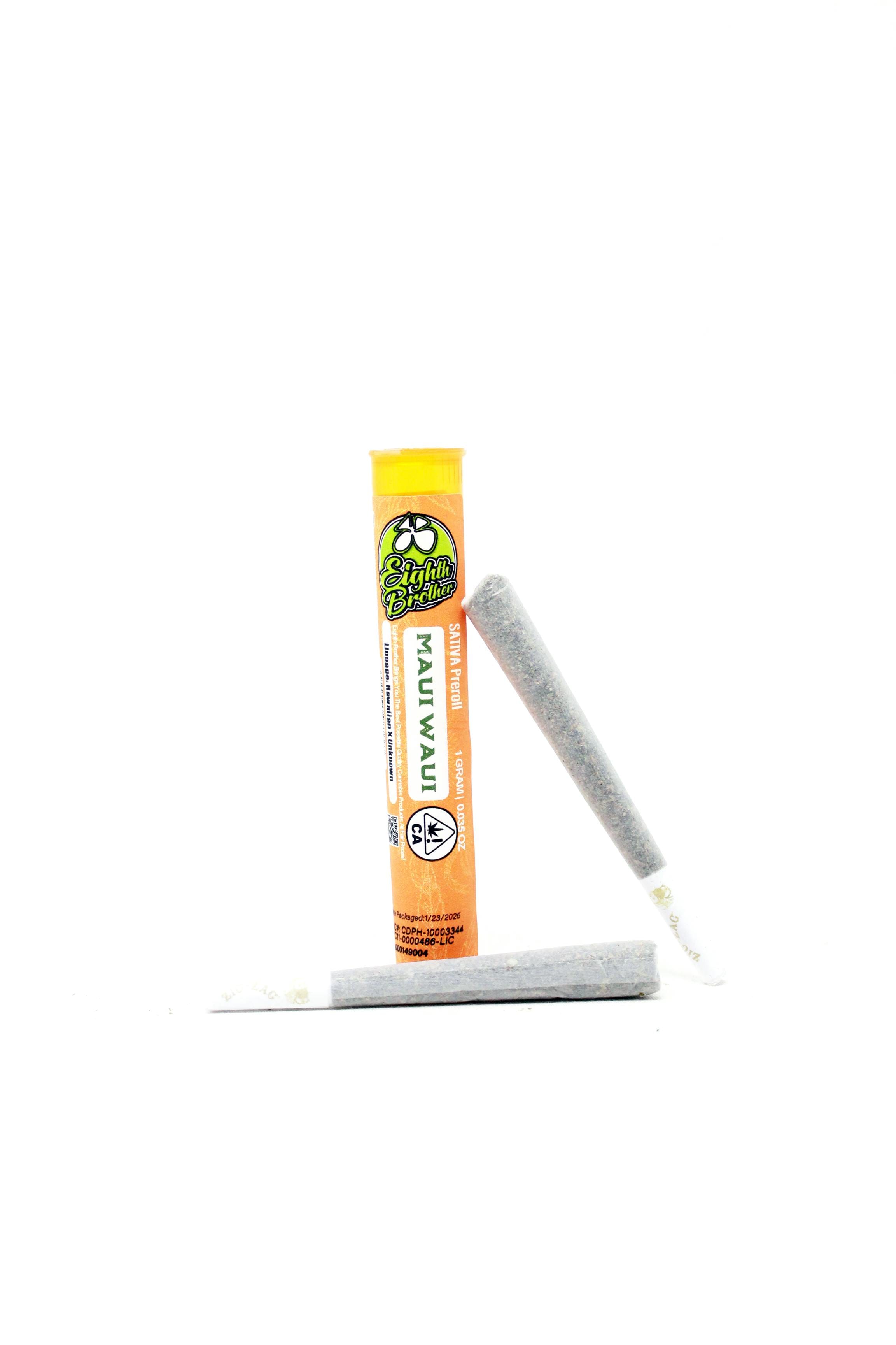 EIGHTH BROTHER - Maui Waui (S) - 1g Preroll - Eighth Brother - PR - $5 - Prerolls