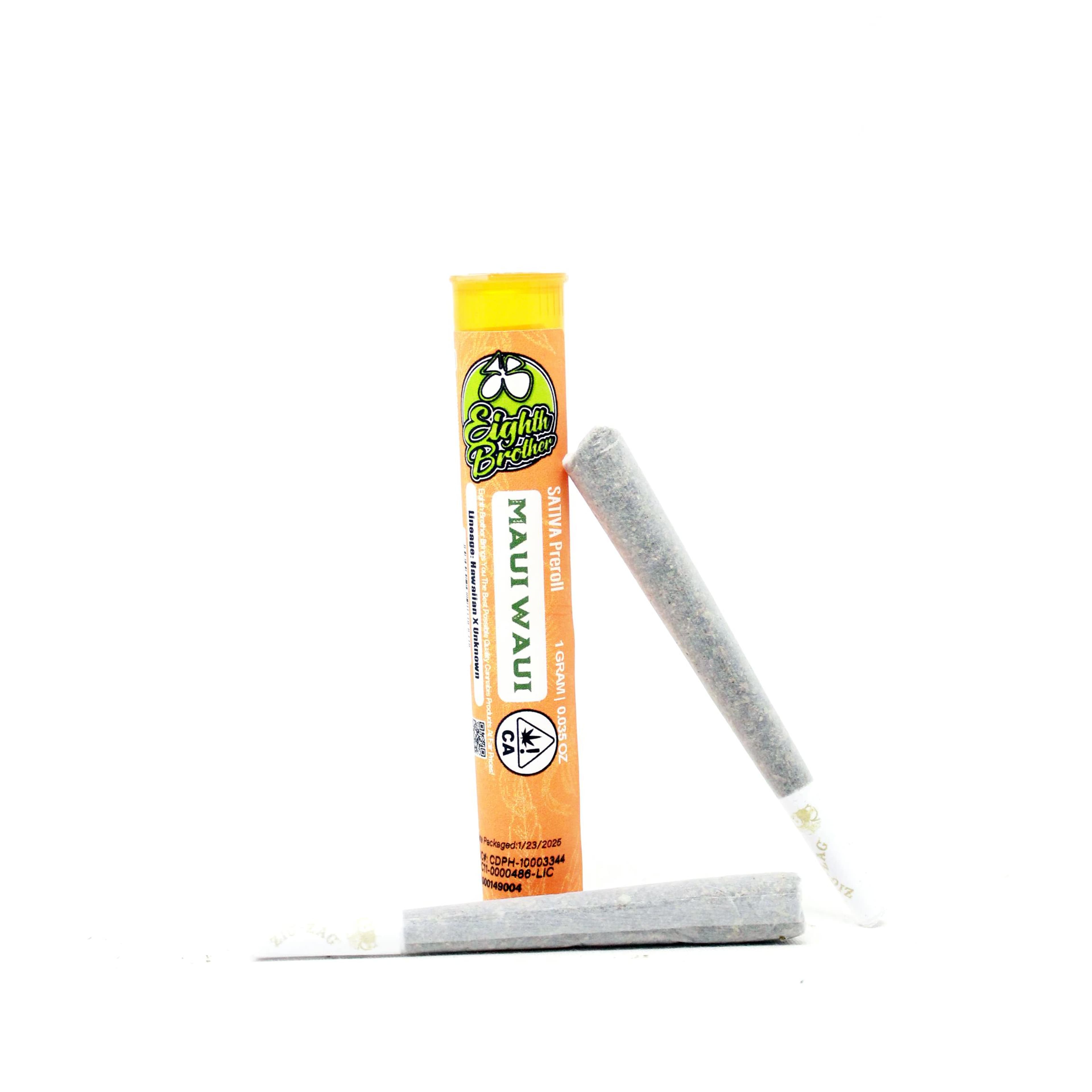 EIGHTH BROTHER - Maui Waui (S) - 1g Preroll - Eighth Brother - PR - $5 - Prerolls