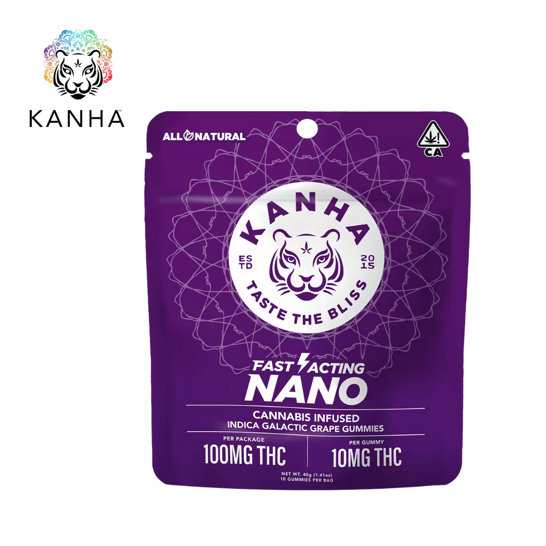 Kanha - Galactic Grape - Nano Gummies - 100mg THC - KANHA - Galactic Grape - $15.99 - Edibles