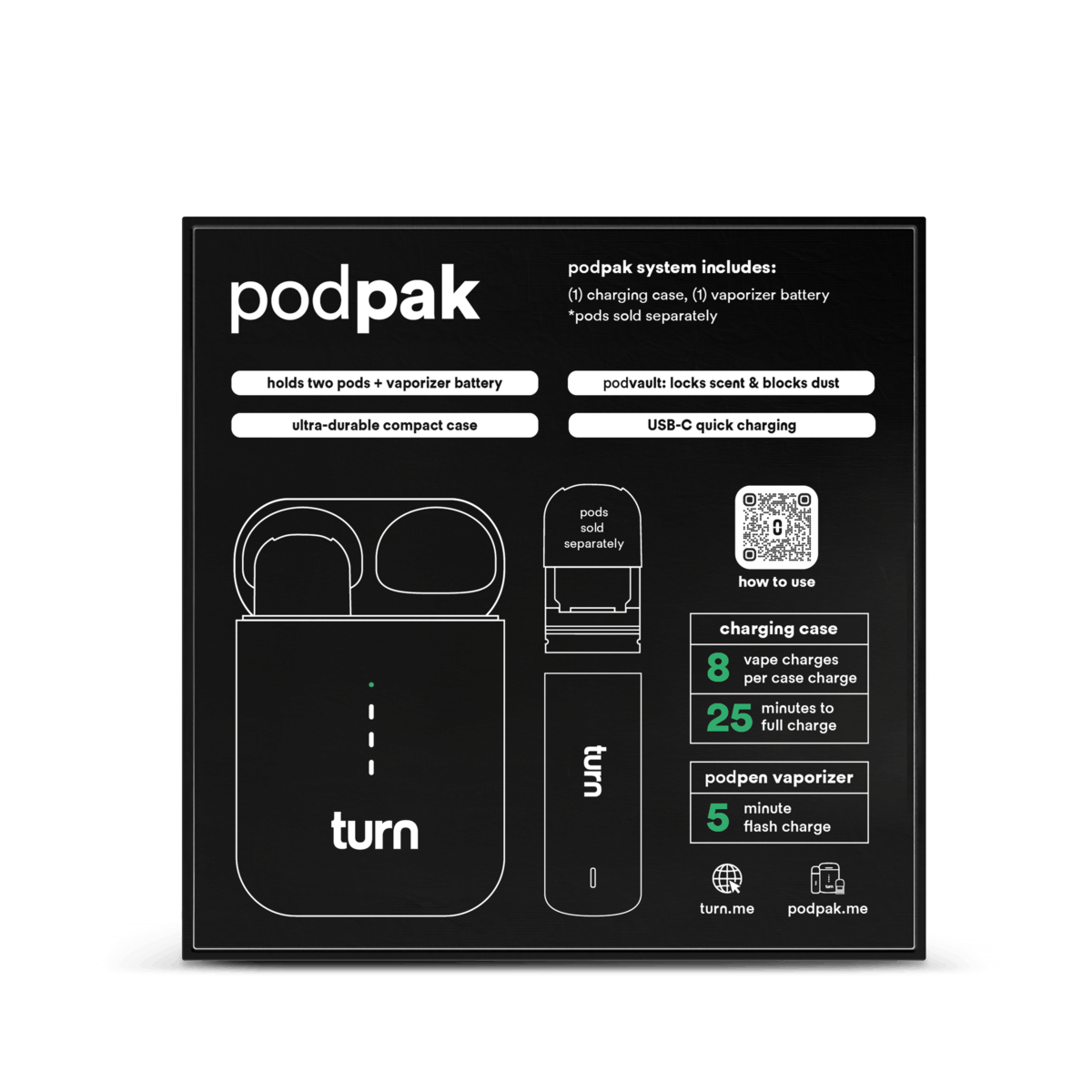 Podpak Black Battery - turn -  - $24 - Accessory