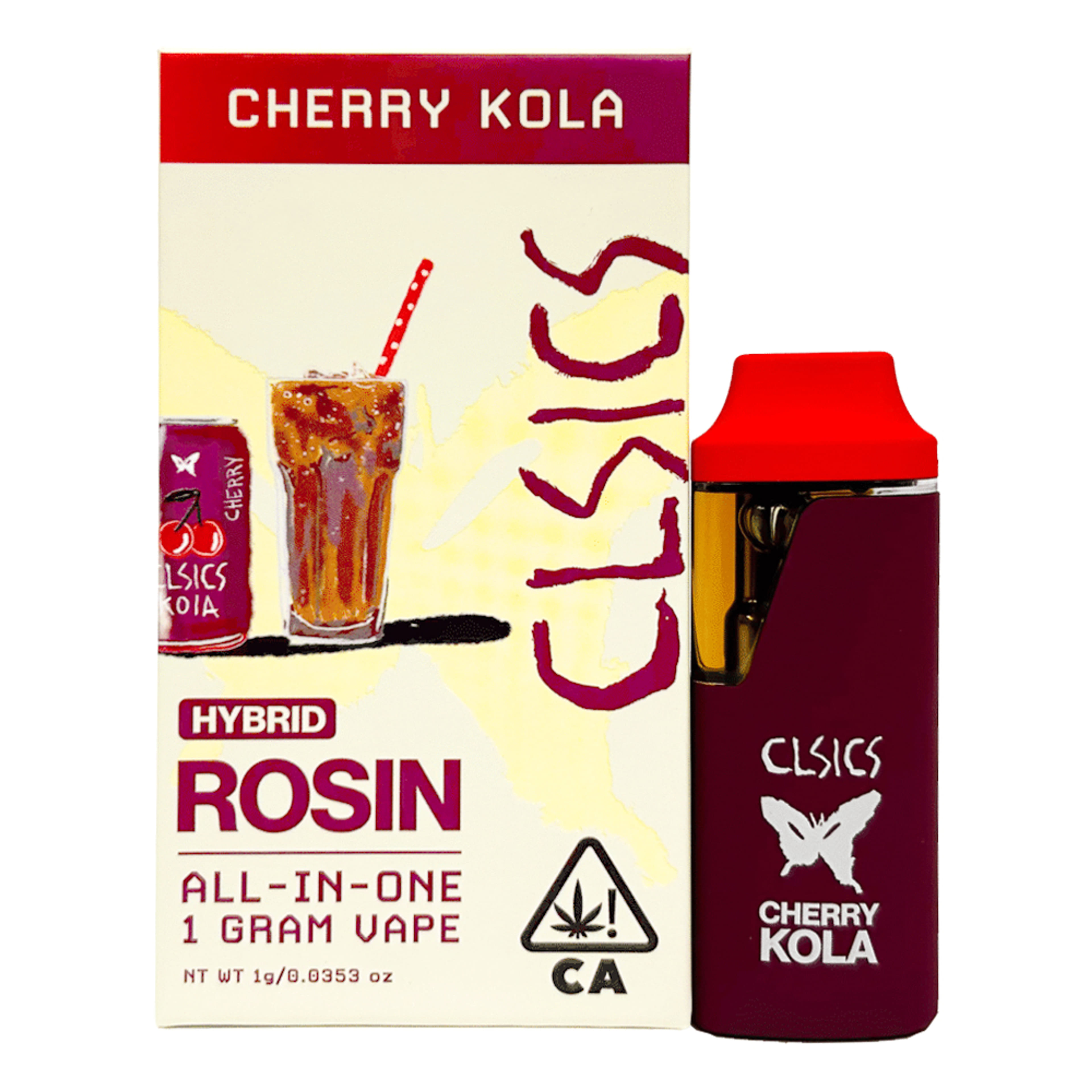 Cherry Kola (H) Live Rosin AIO - 1g - CLSICS - Cherry Kola (H) - $38.75 - Cartridges