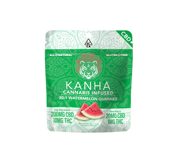 Watermelon 20:1 - Gummies - 20mg CBD 1mg THC