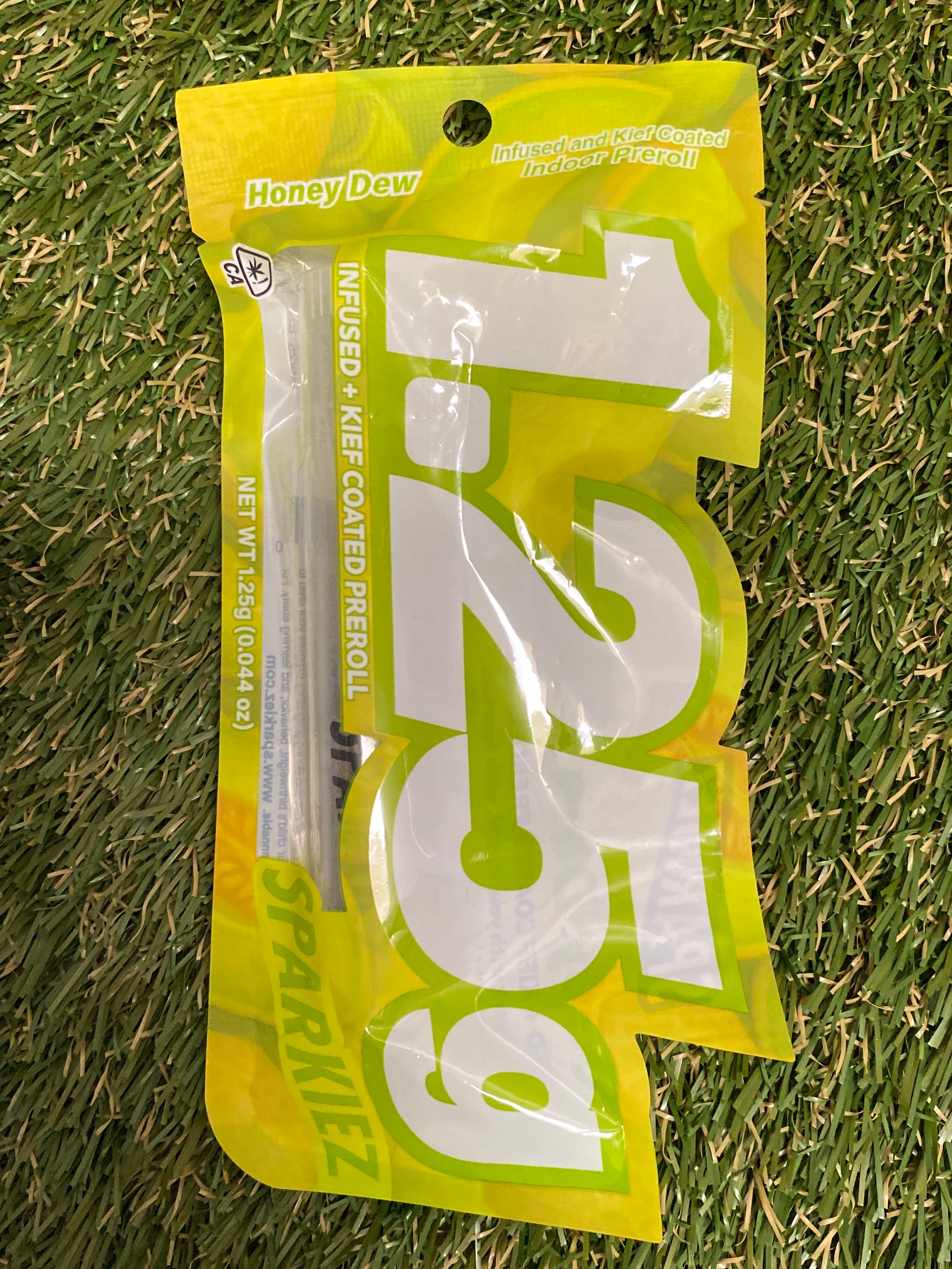 HONEYDEW PREROLL INFUSED 1.25G - SPARKIEZ -  - $9.68 - Pre-Roll Infused