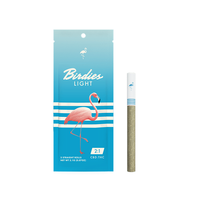LIGHT 2:1 CBD:THC 3-PACK PRE-ROLLS | BIRDIES