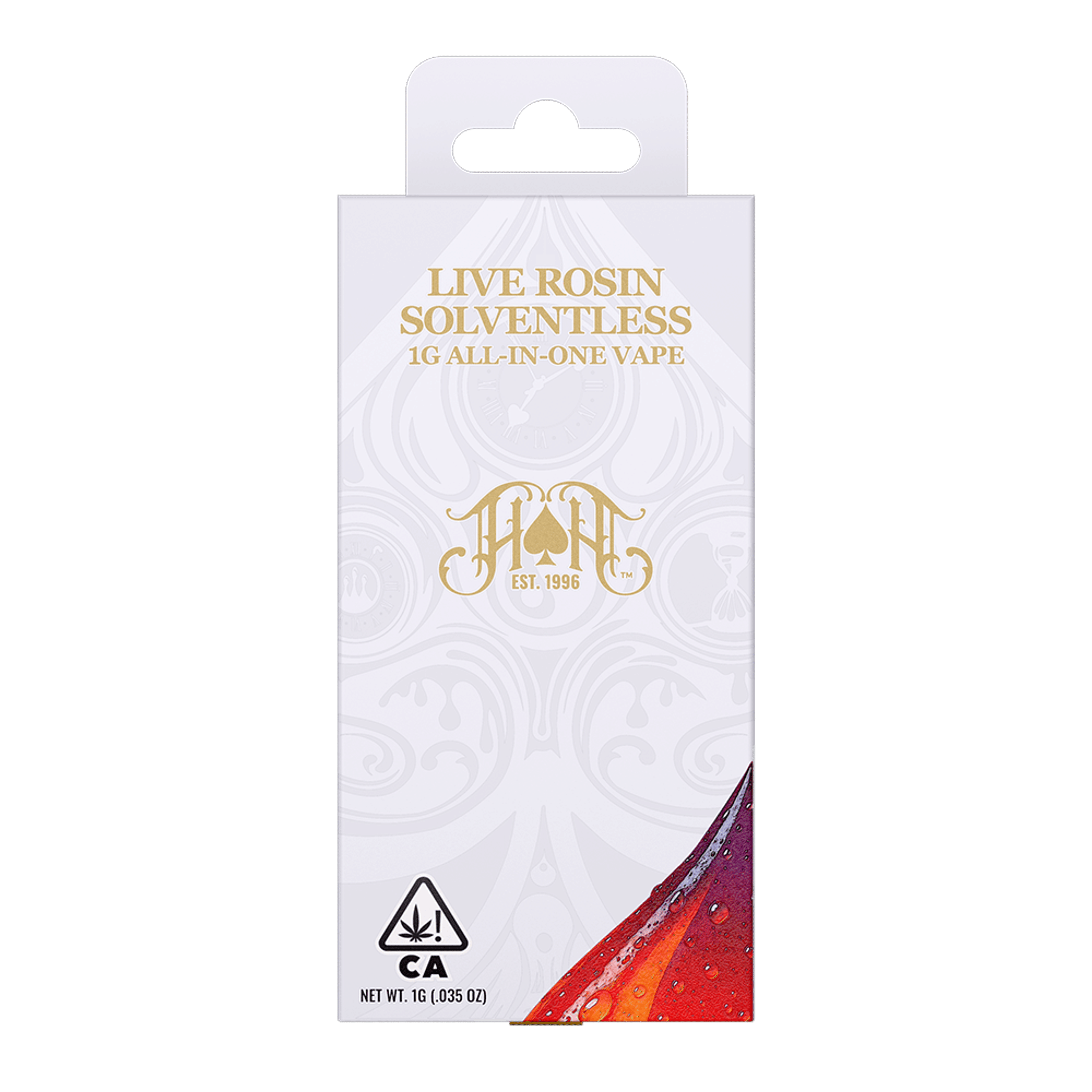 Papaya 1g AIO Live Rosin Mattole Valley Farms - Heavy Hitters - - $87.50 - Disposable Vapes