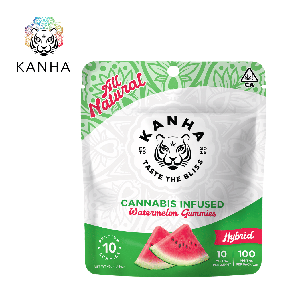 Kanha- Watermelon - Classic Gummies - 100mg THC - KANHA -  - $11.99 - Edibles