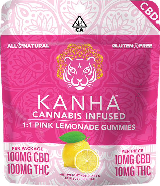 Pink Lemonade 1:1 - Gummies - 10mg CBD 10mg THC
