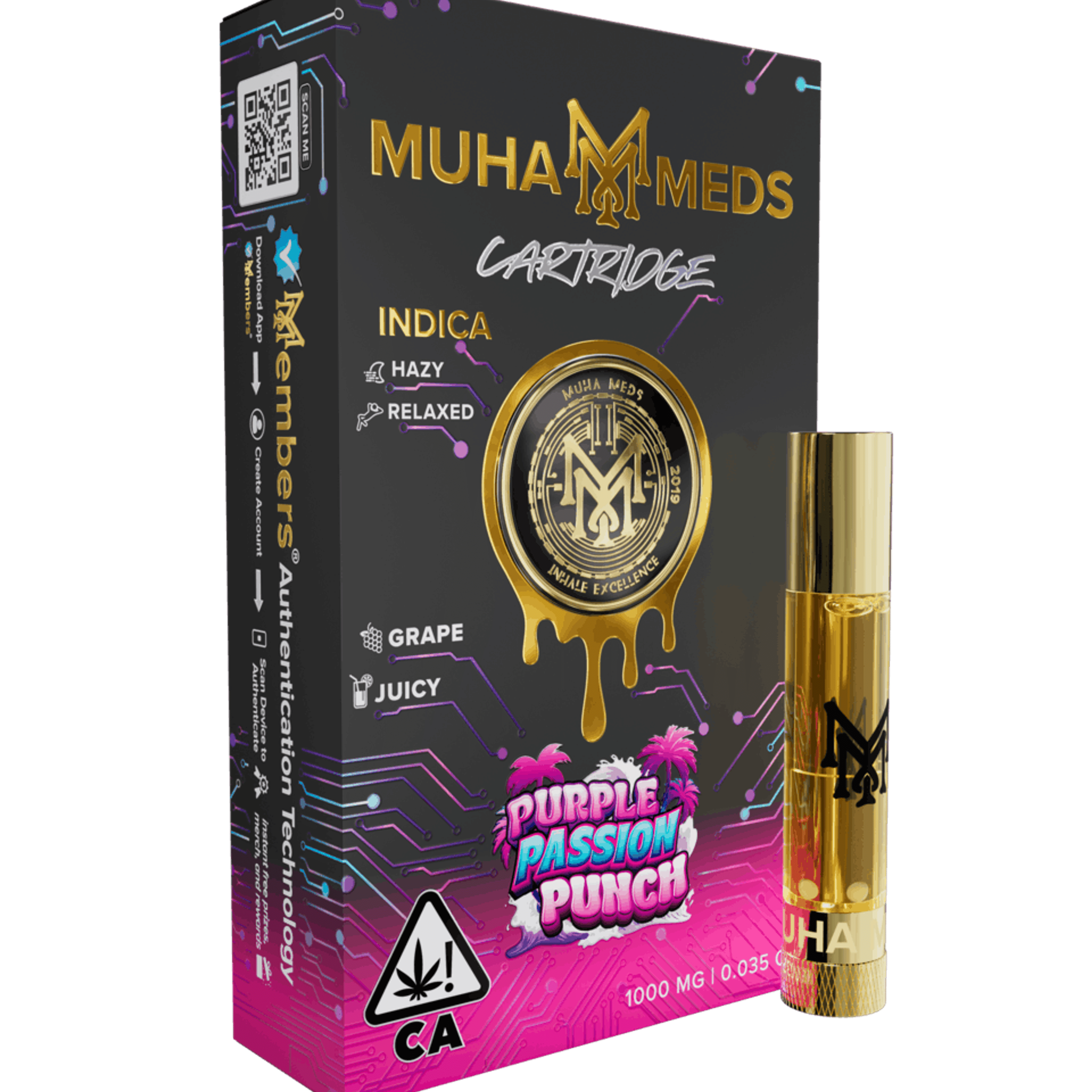 Muha Meds | 1g - Purple Passion Punch - Cartridge - Muha Meds - - $16 - Vape Carts