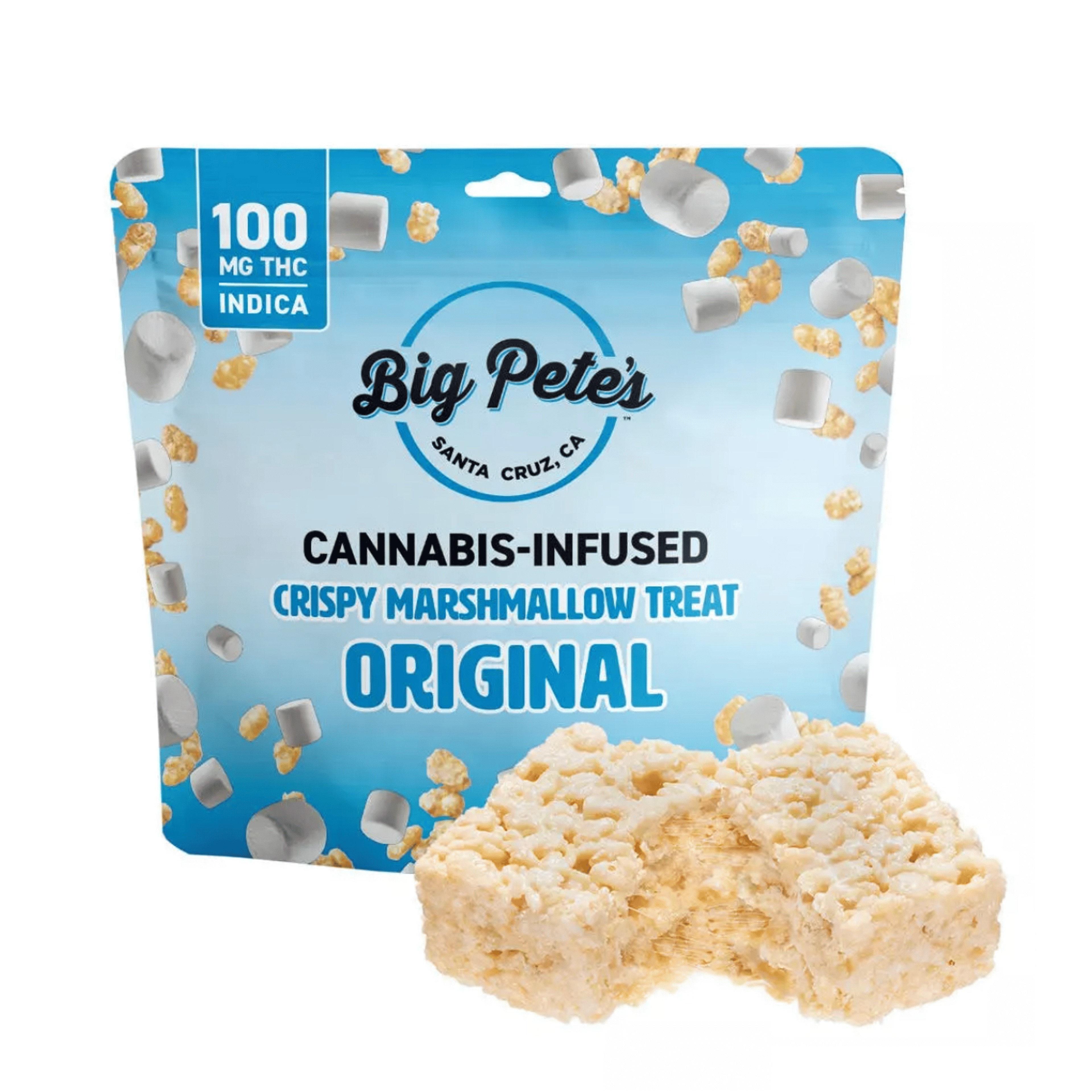 Original Crispy Marshmallow Treat - 100mg - Big Pete's - 100mg Indica - $17 - Edibles