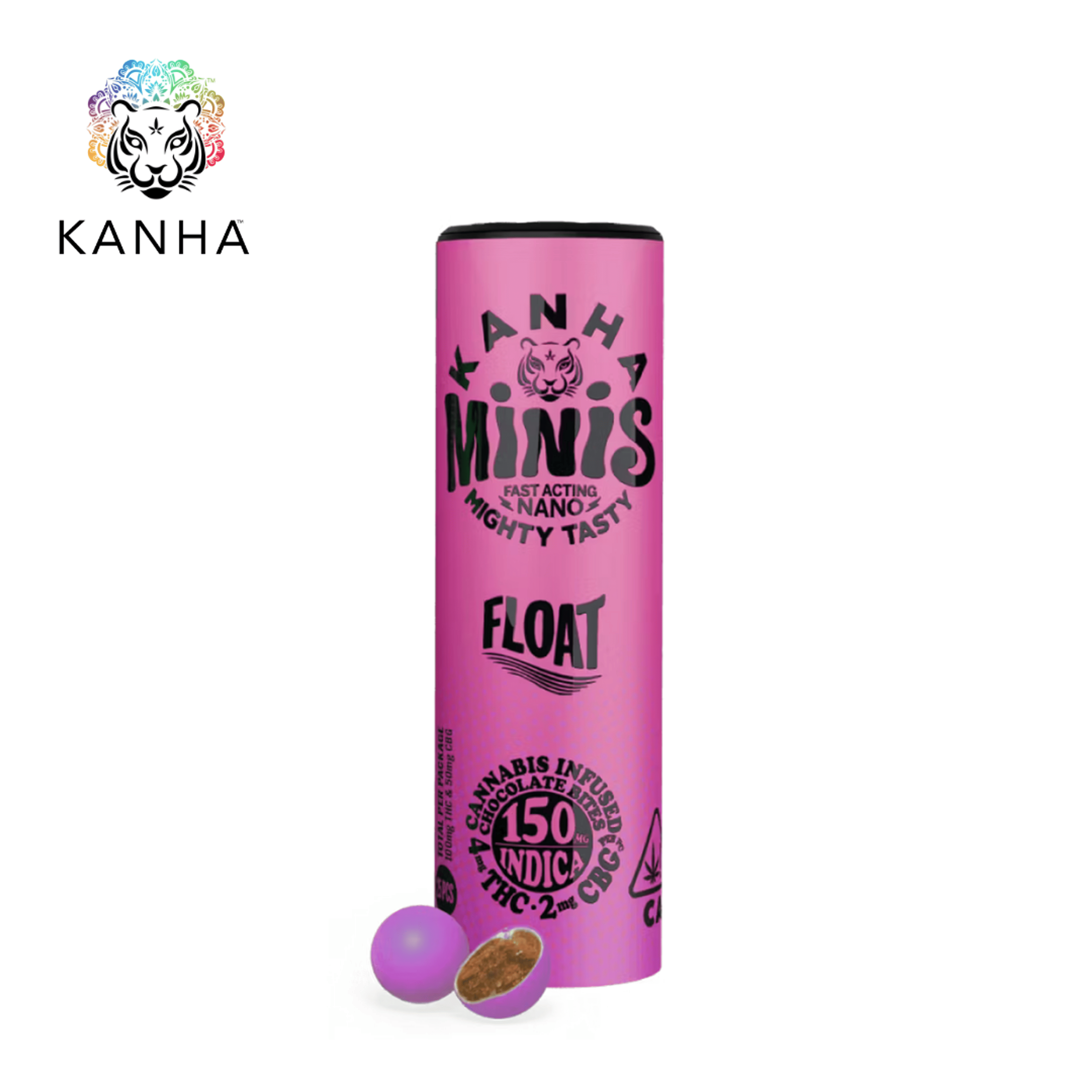 Kanha - Float - 2:1 Minis Chocolates - 100mg THC + 50mg CBG - KANHA - Float - $14.99 - Edibles