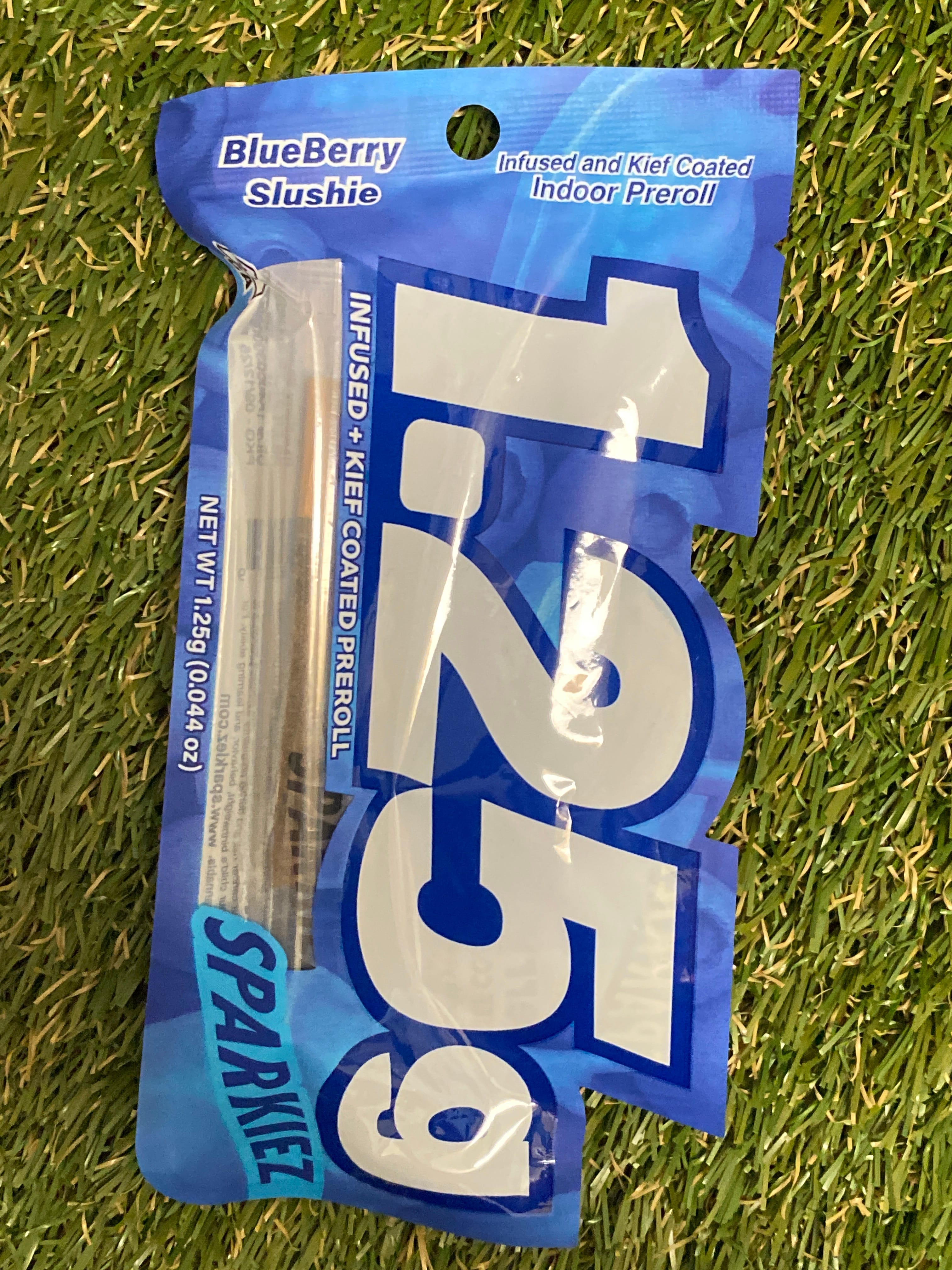 BLUEBERRY SLUSHIE INFUSED 1.25G - SPARKIEZ -  - $9.68 - Pre-Roll Infused
