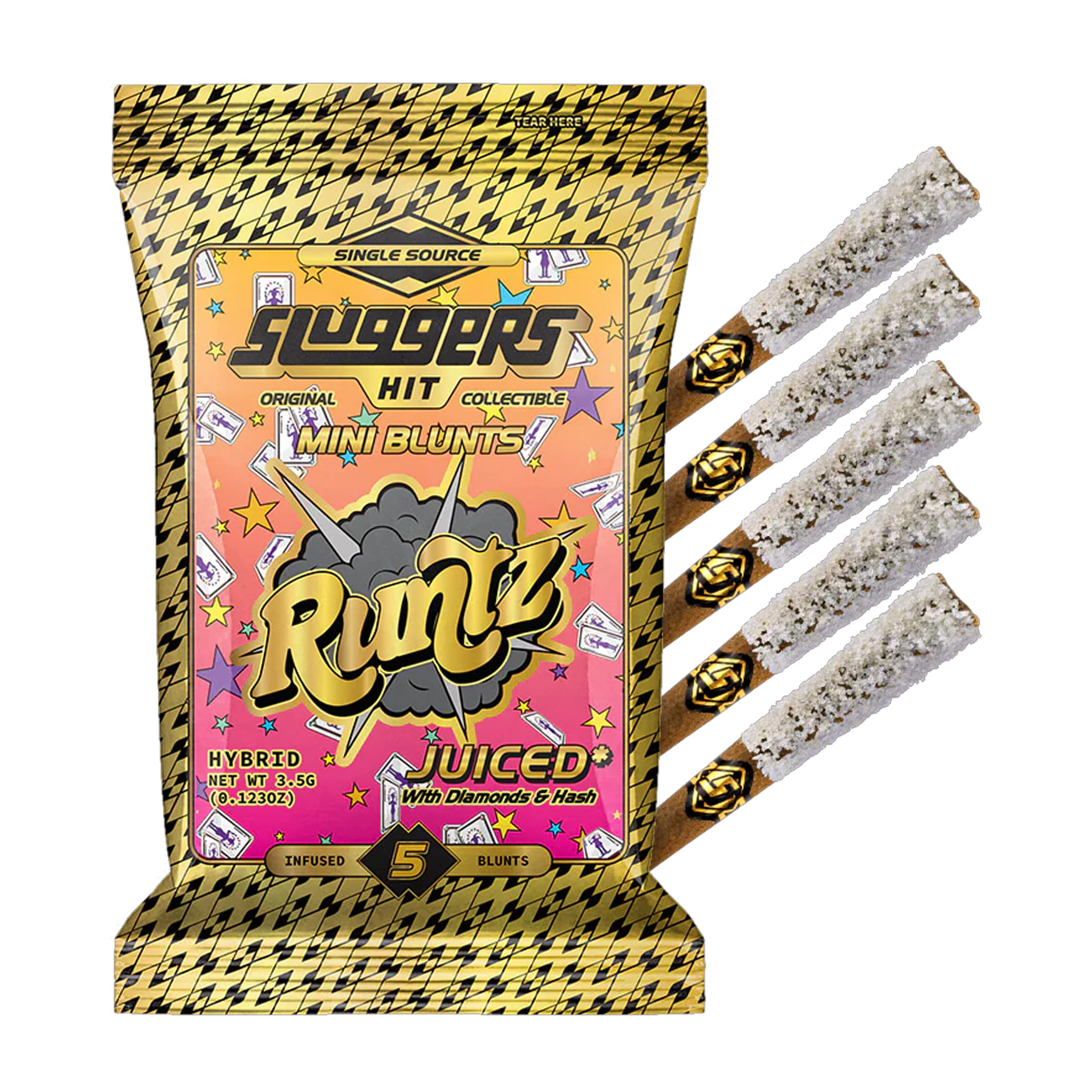 Runtz Mini Blunt (H) 5pk - Sluggers - Runtz (H) - $40 - Prerolls