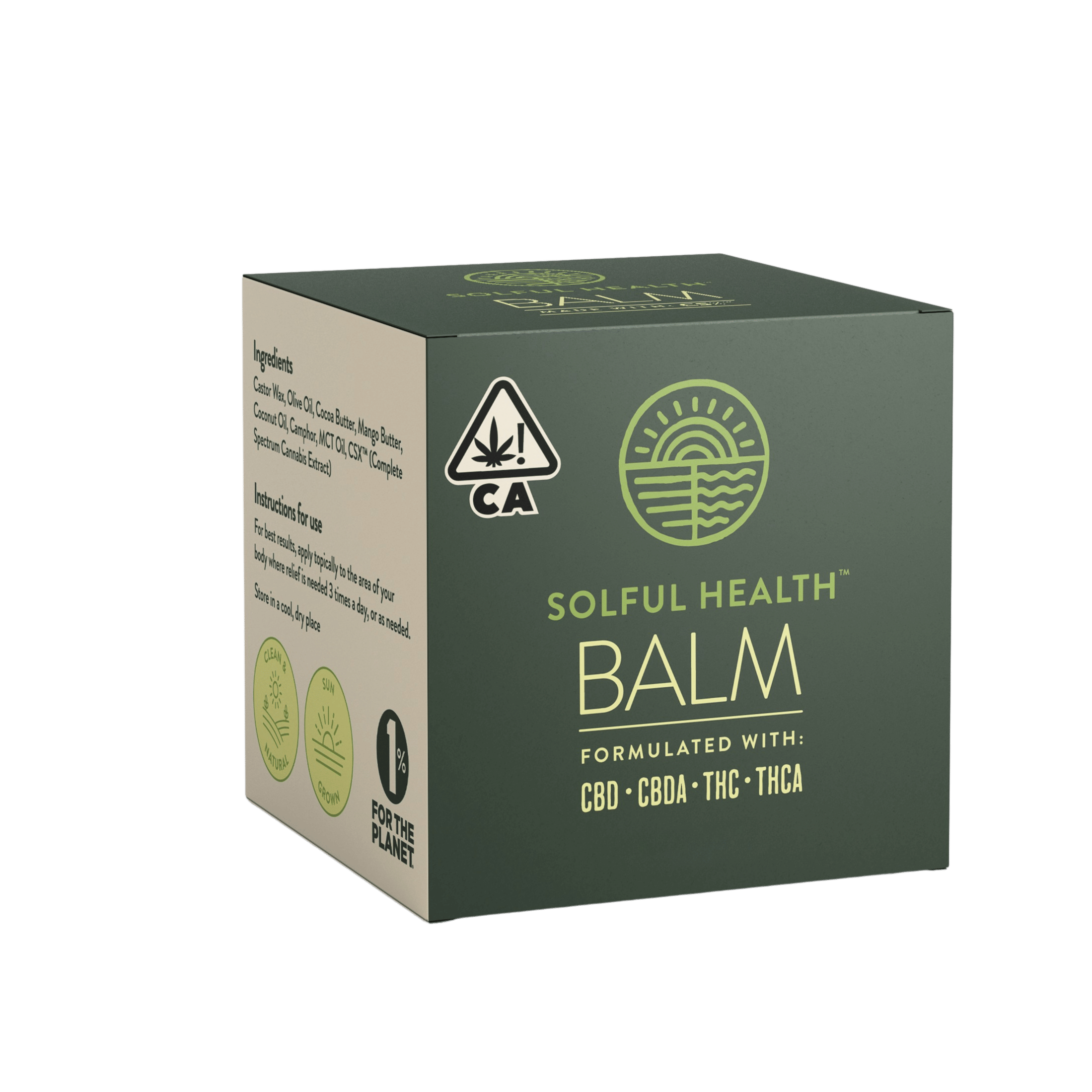 SOLFUL - 1:1 Topical Balm - 1000mg - 2oz - SOLFUL - Box - $70 - Topicals