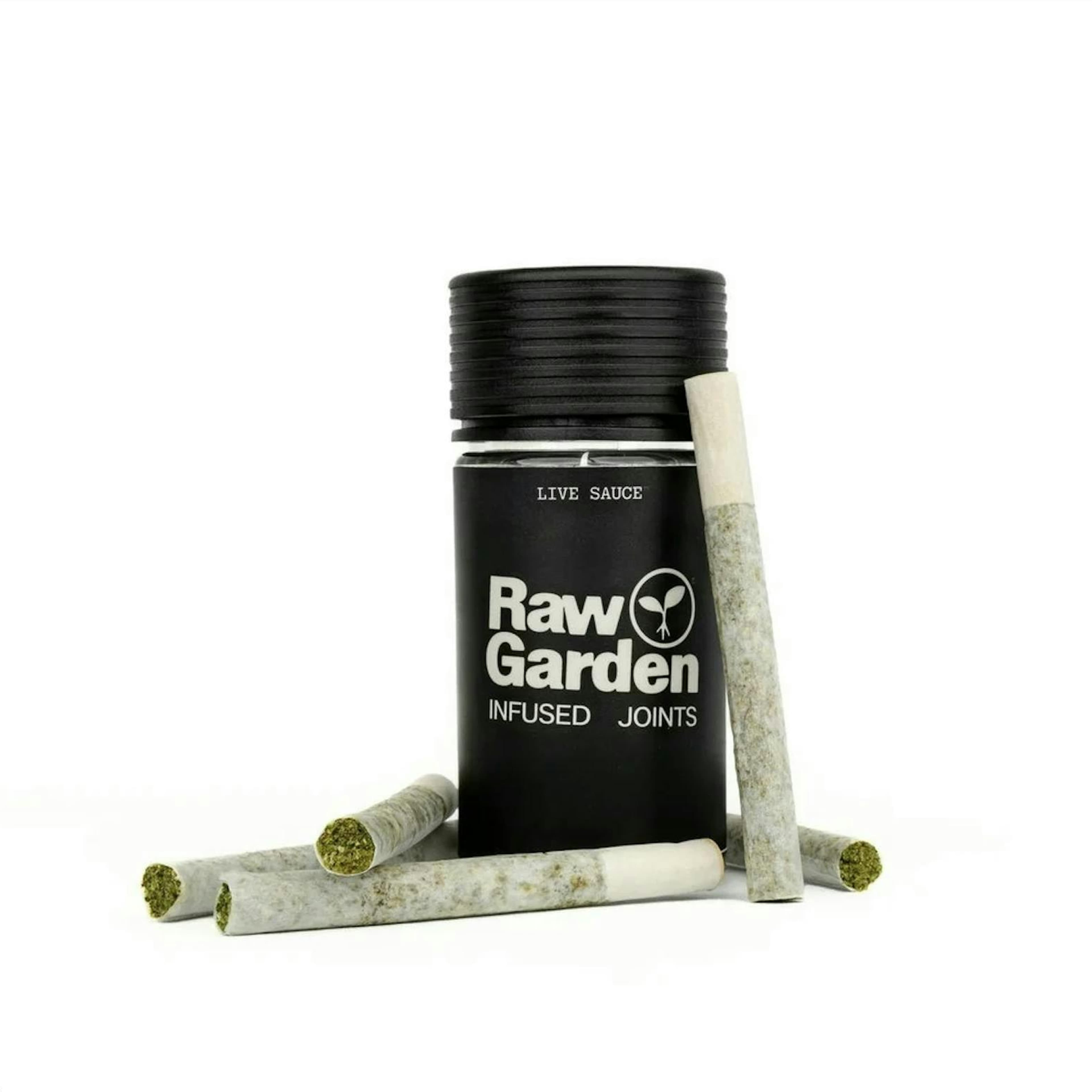 Raspberry Haze (H) Live Sauce Infused Pre Rolls (0.5g x 5) - 2.5g - Raw Garden™ - - $40 - Infused Pre-Rolls