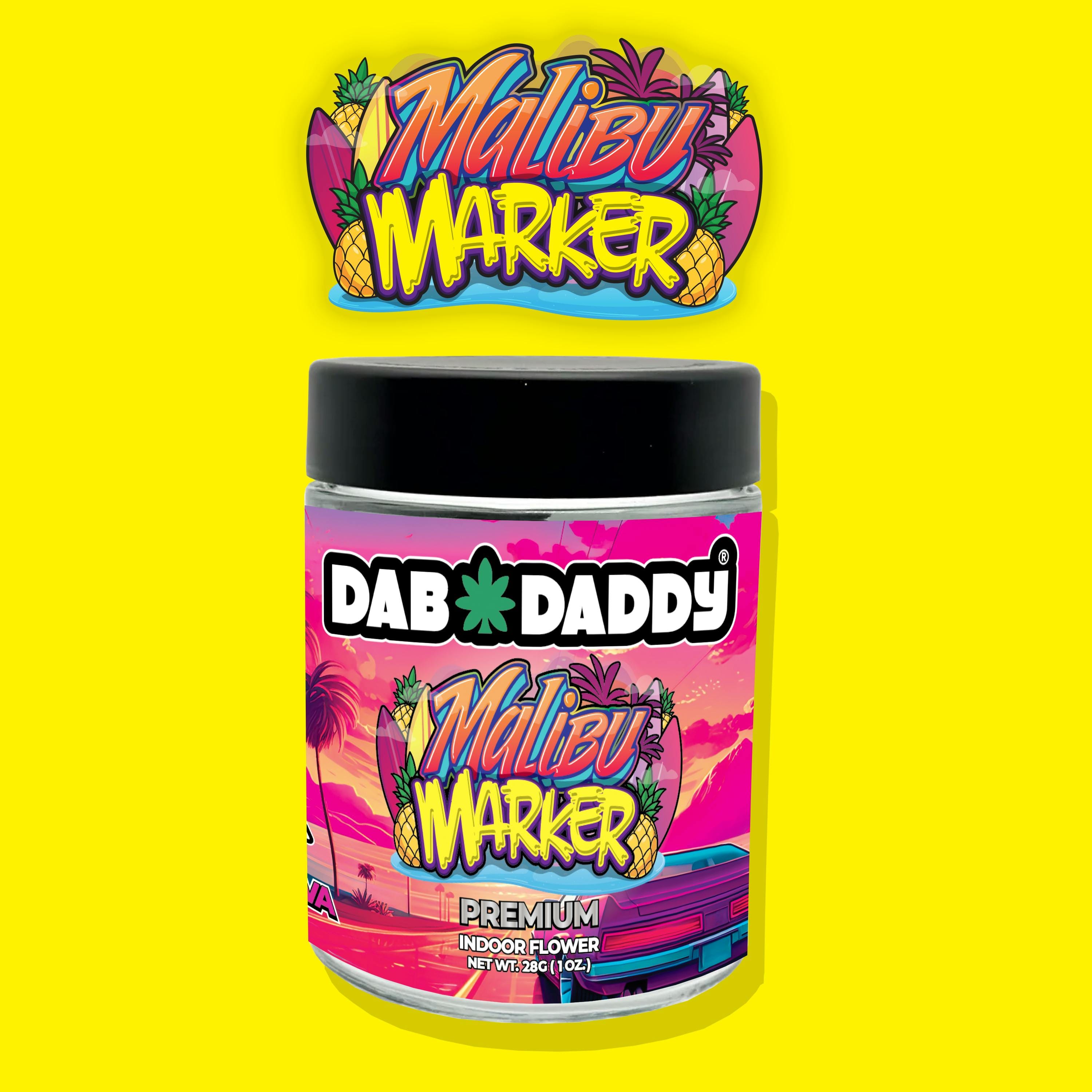 Malibu Marker Flower Dab Daddy® 28g Premium Indoor Flower - Dab Daddy Ⓡ -  - $165 - Flowers