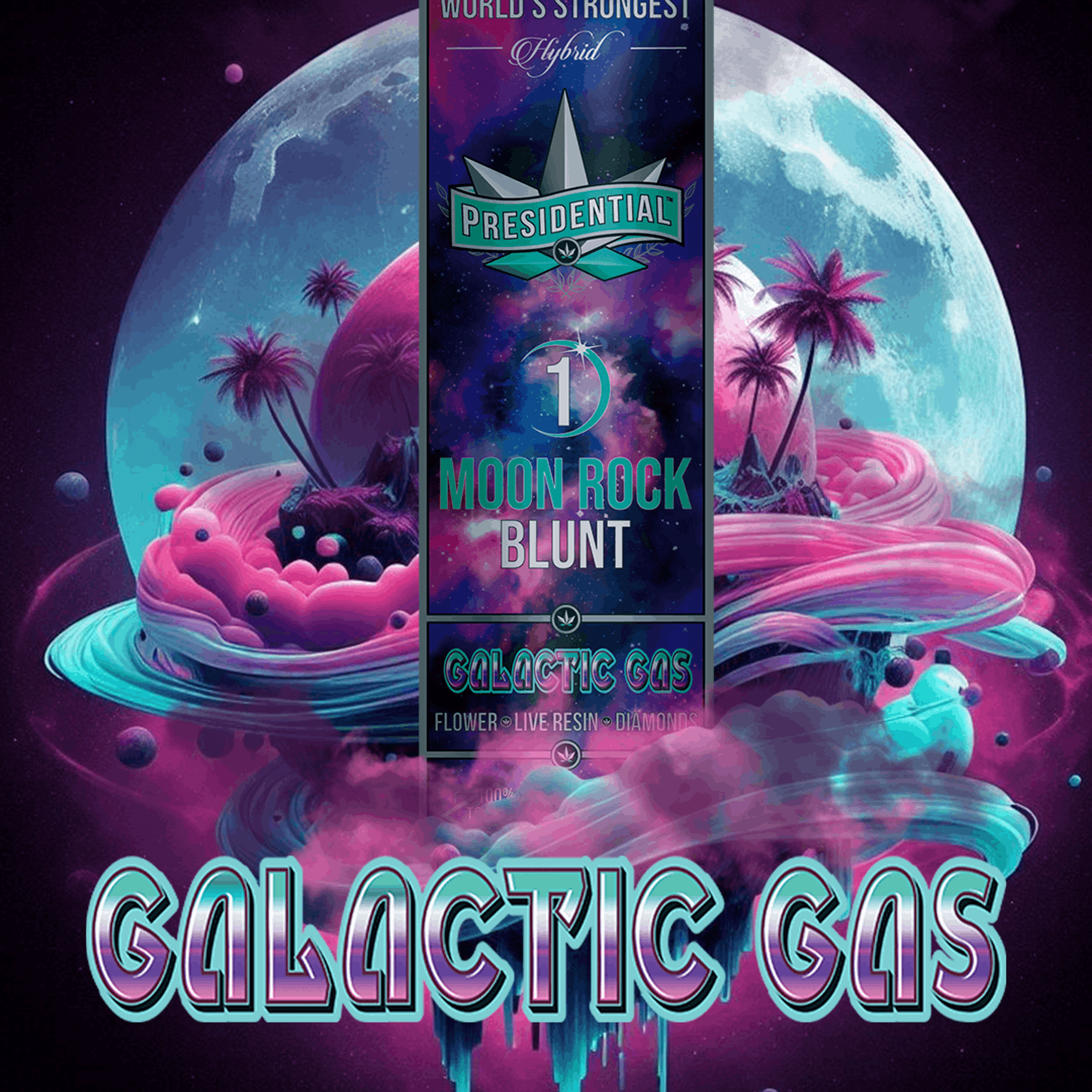 Galactic Gas Moon Rock Blunt - PRESIDENTIAL - - $19.25 - Pre-Rolls