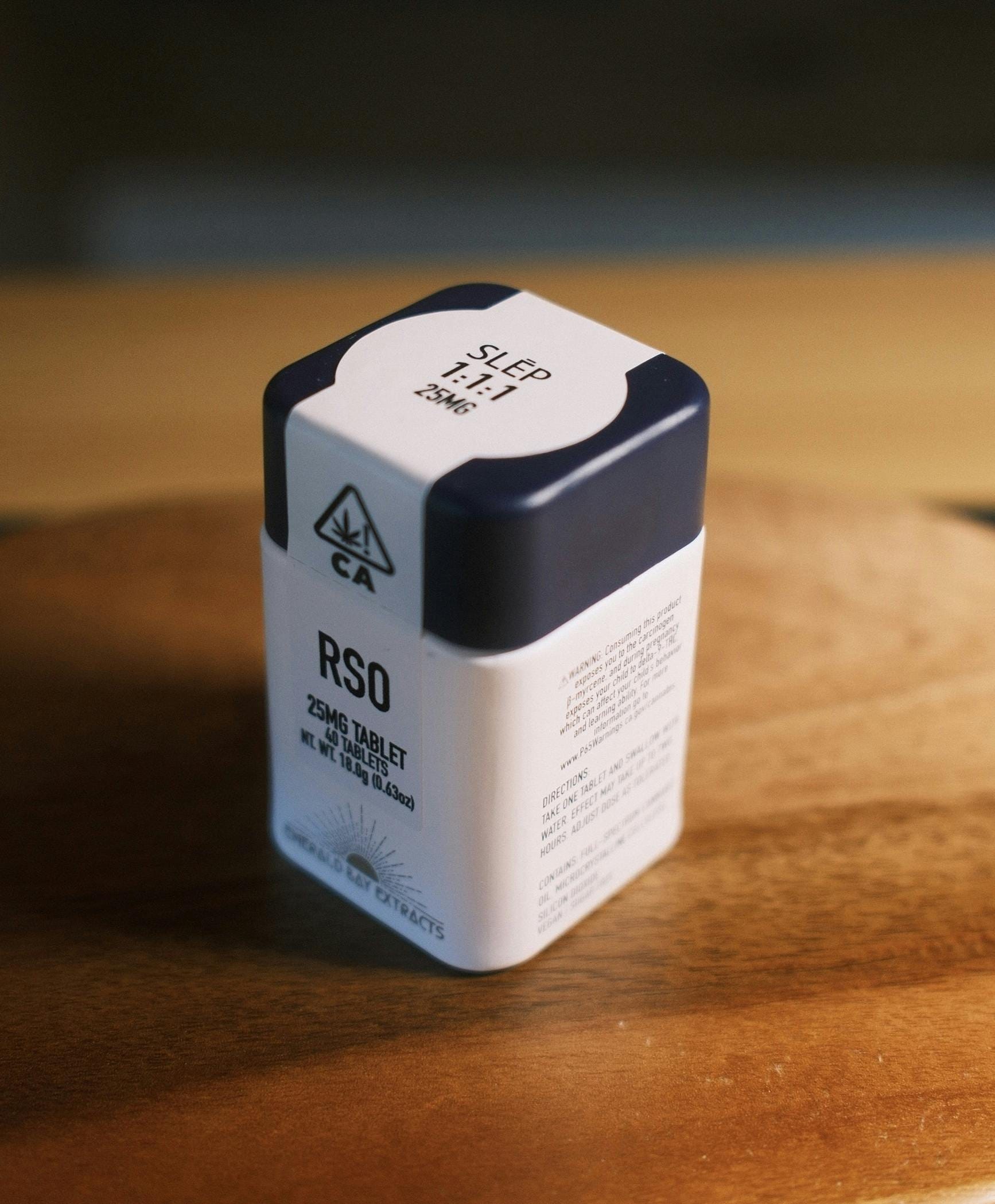 Emerald Bay: Slēp | 25mg Tablets | 1:1:1 THC to CBD to CBN | RSO | Sleep - Emerald Bay Extracts -  - $57 - Tablets & Capsules