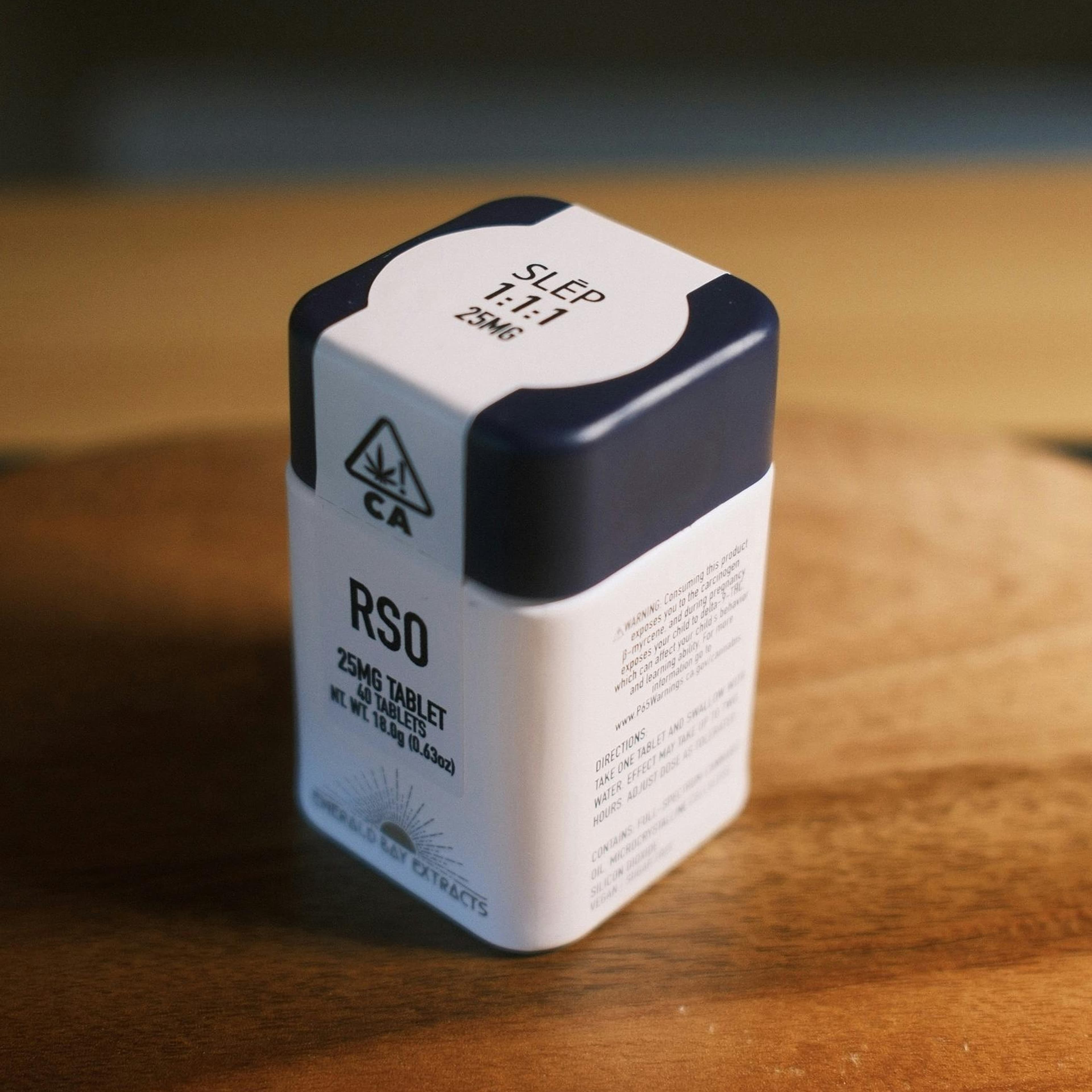 Emerald Bay: Slēp | 25mg Tablets | 1:1:1 THC to CBD to CBN | RSO | Sleep - Emerald Bay Extracts - - $57 - Tablets & Capsules