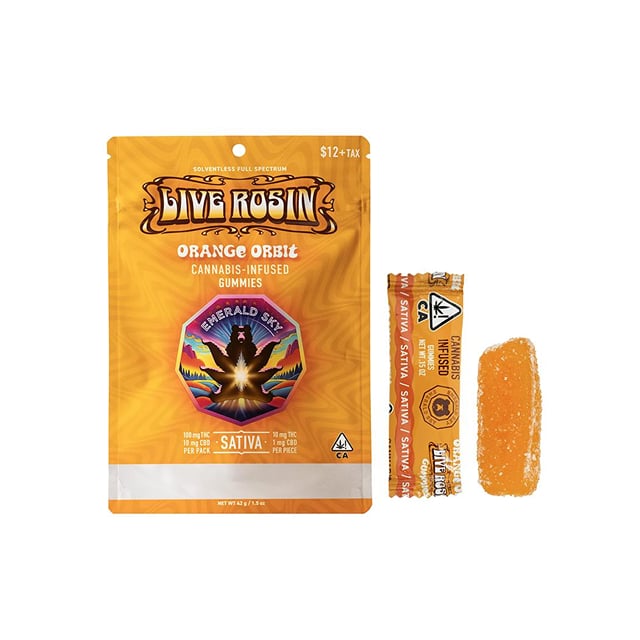 Orange Orbit | 10pc Live Rosin Gummies